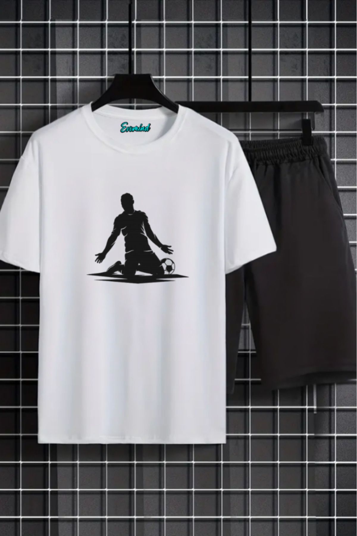 Evomind Futbolcu Baskılı Unisex Şort T-shirt Takım
