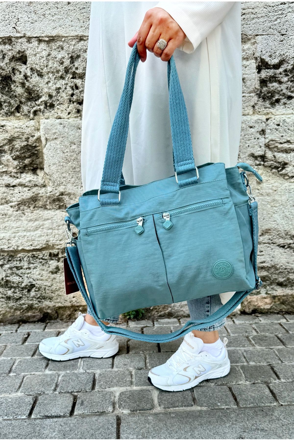 BOLSAS Kadın Çok Bölmeli Omuz Ve Çapraz Çantası A Kalite (4A BOYUTU KİTAP SIĞAR OKUL İÇİN UYGUNDUR)