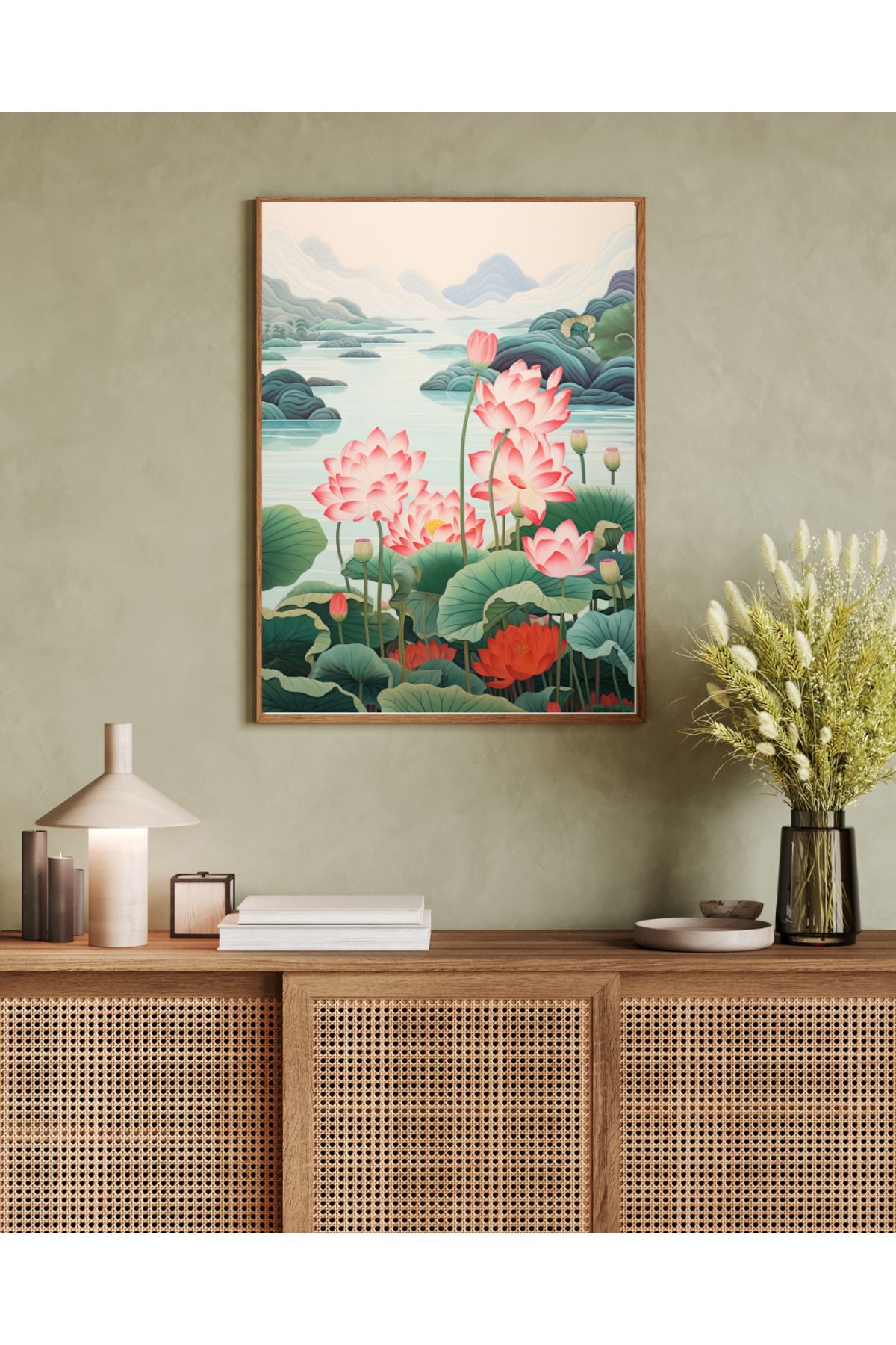 woodhomeworks tek parça salon ofis dekor tablo