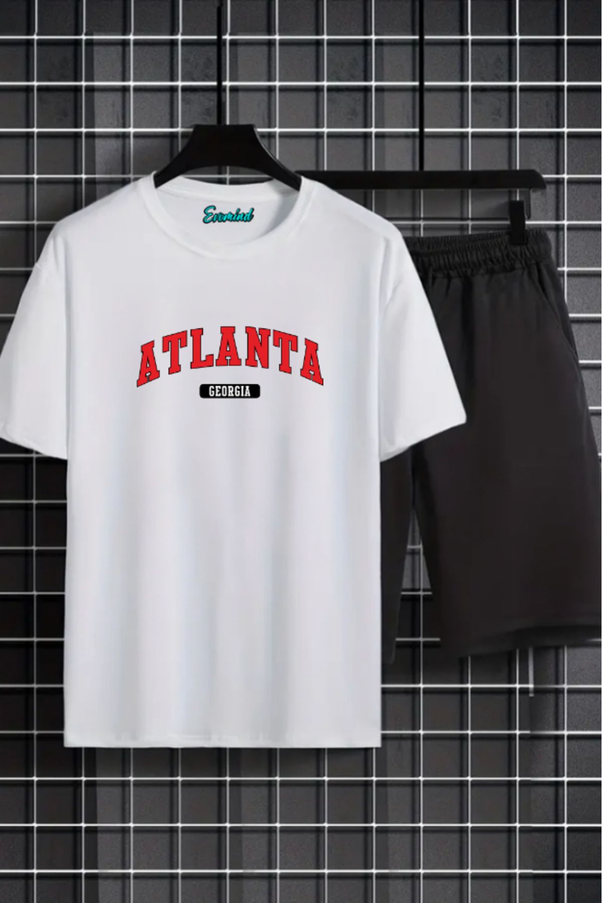 SevMode Atlanta Ga Baskılı Unisex Şort T-shirt Takım