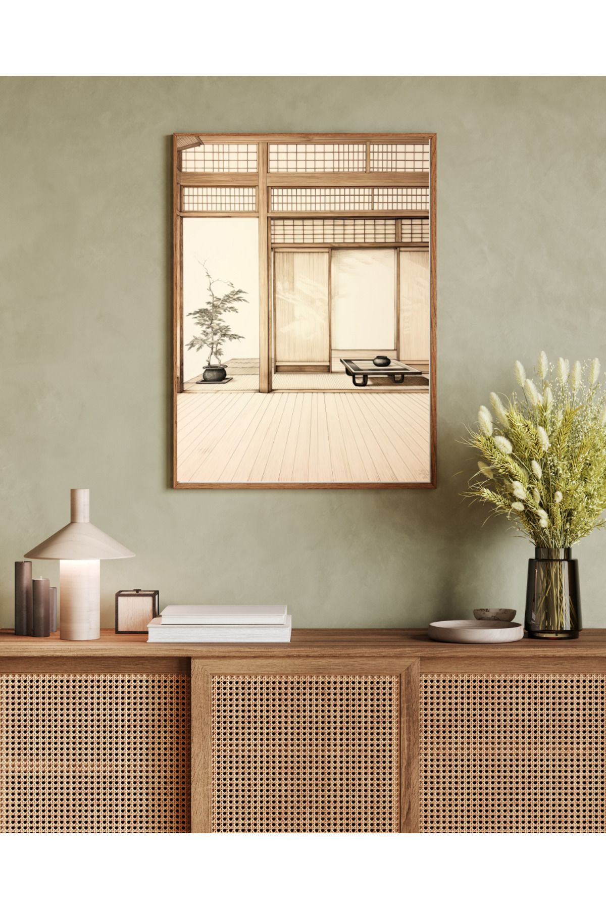 woodhomeworks tek parça salon ofis dekor tablo