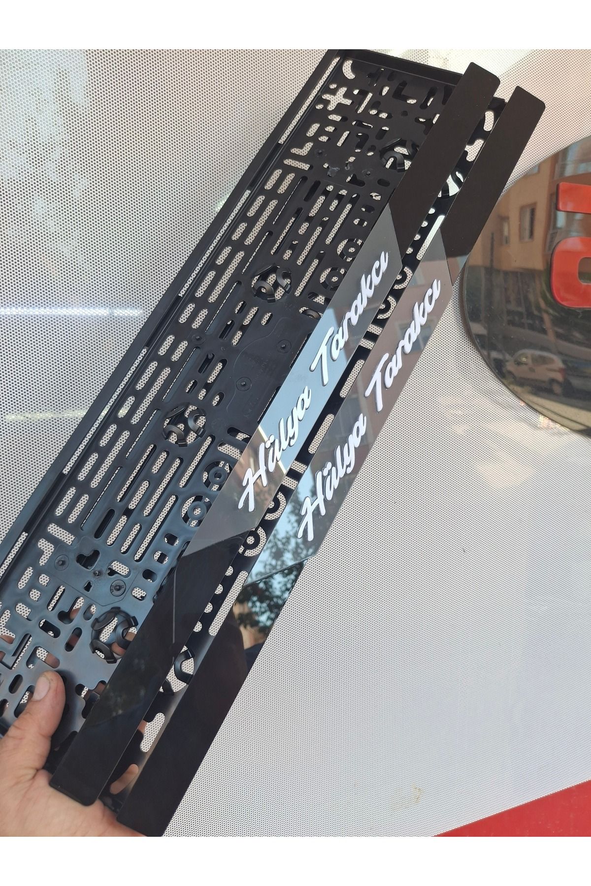 atom tasarım & reklam Kişiye Özel Gri Zemin El Yazısı 3D pleksi 2 Adet