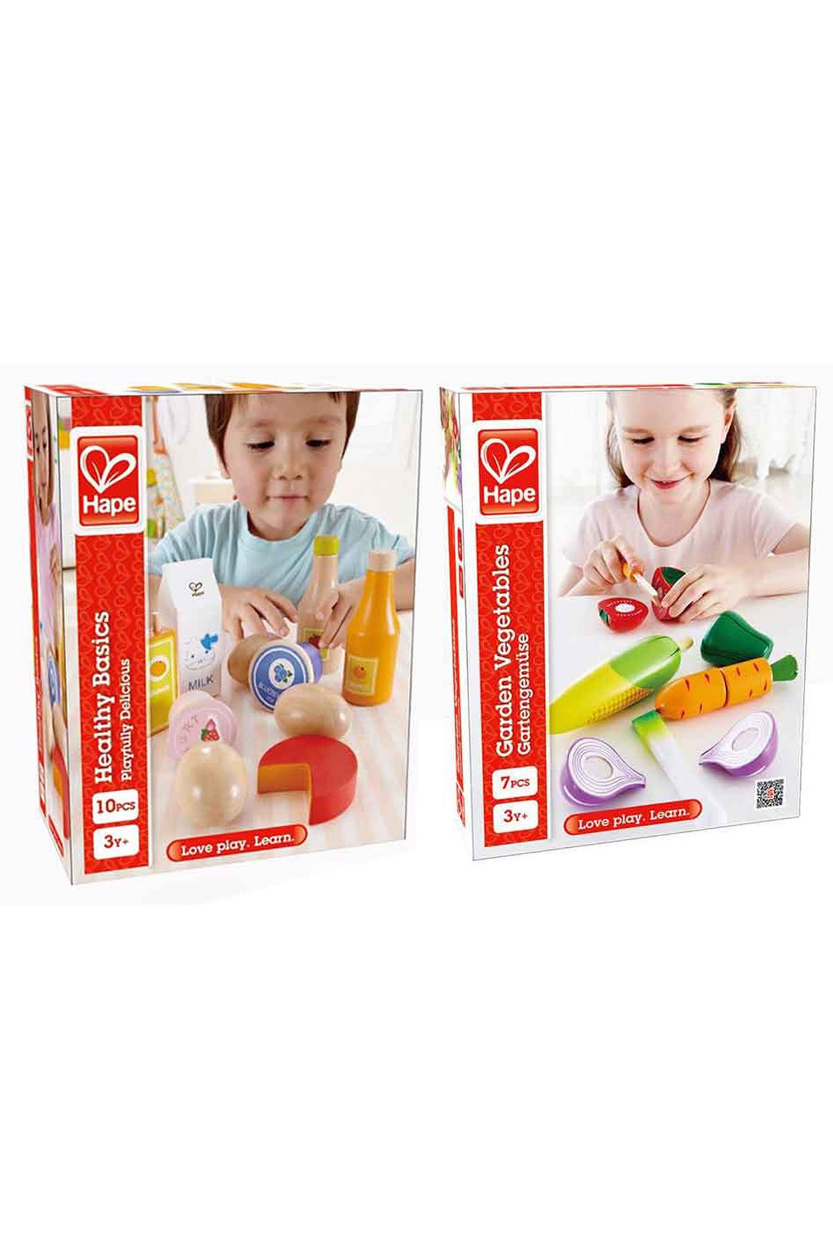 Hape Calimera Toys Ahşap Sağlıklı Besinler ve Ahşap Sebze Kesme 2li Set