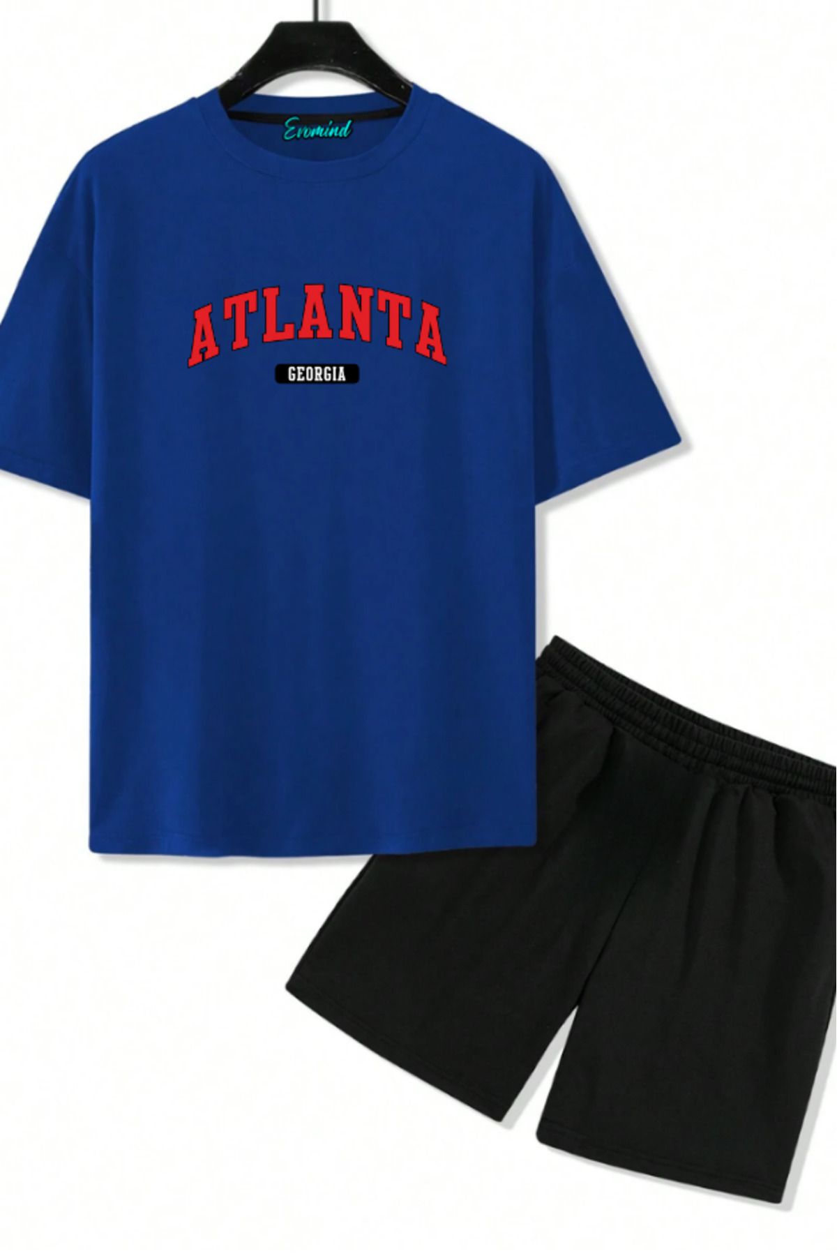 artı4 Atlanta Ga Baskılı Unisex Şort T-shirt Takım