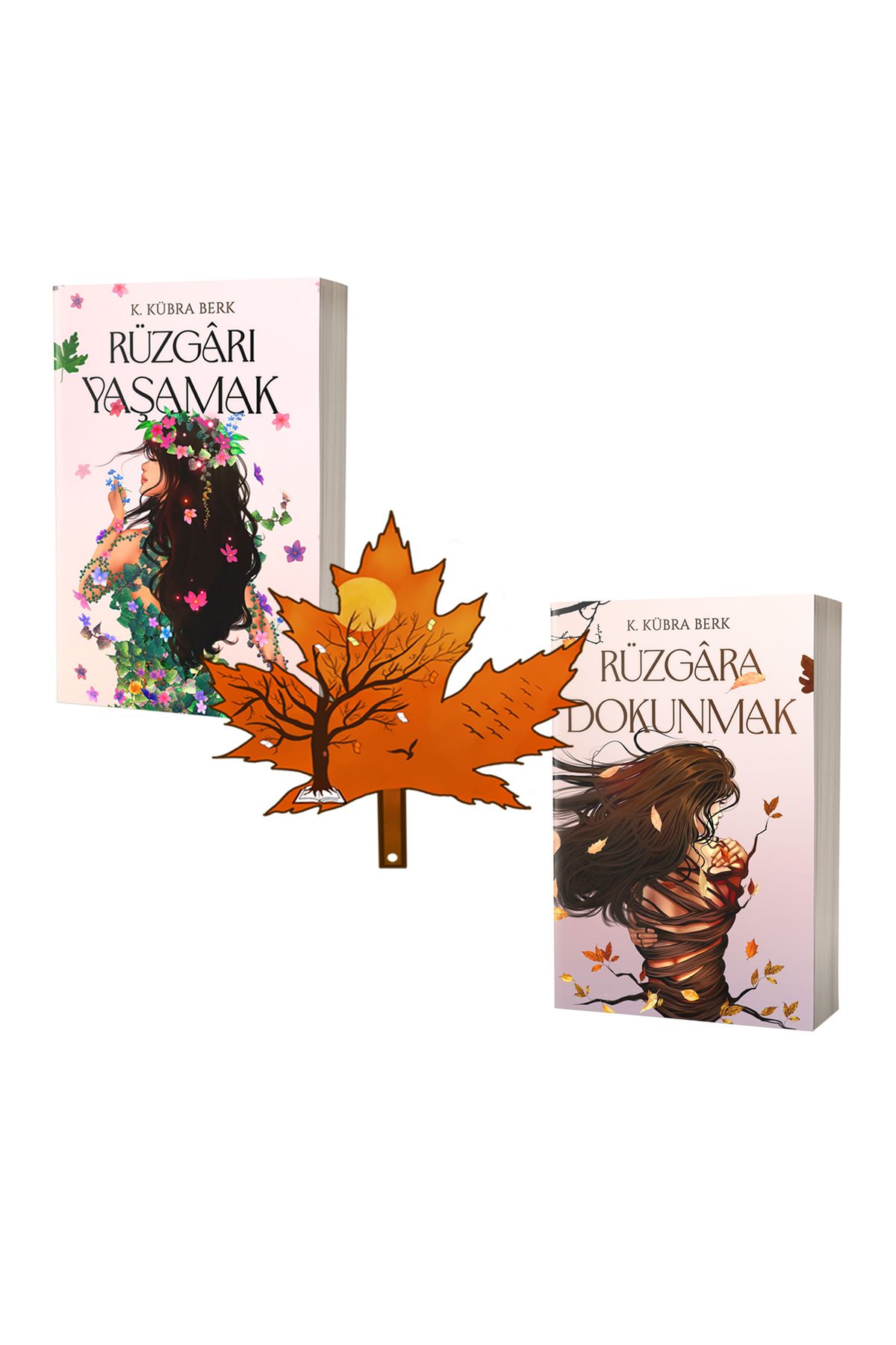 Artemis Yayınları K. Kübra Berk - rüzgarı yaşamak - rüzgara dokunmak - 2li kitap ve kitap ayracı