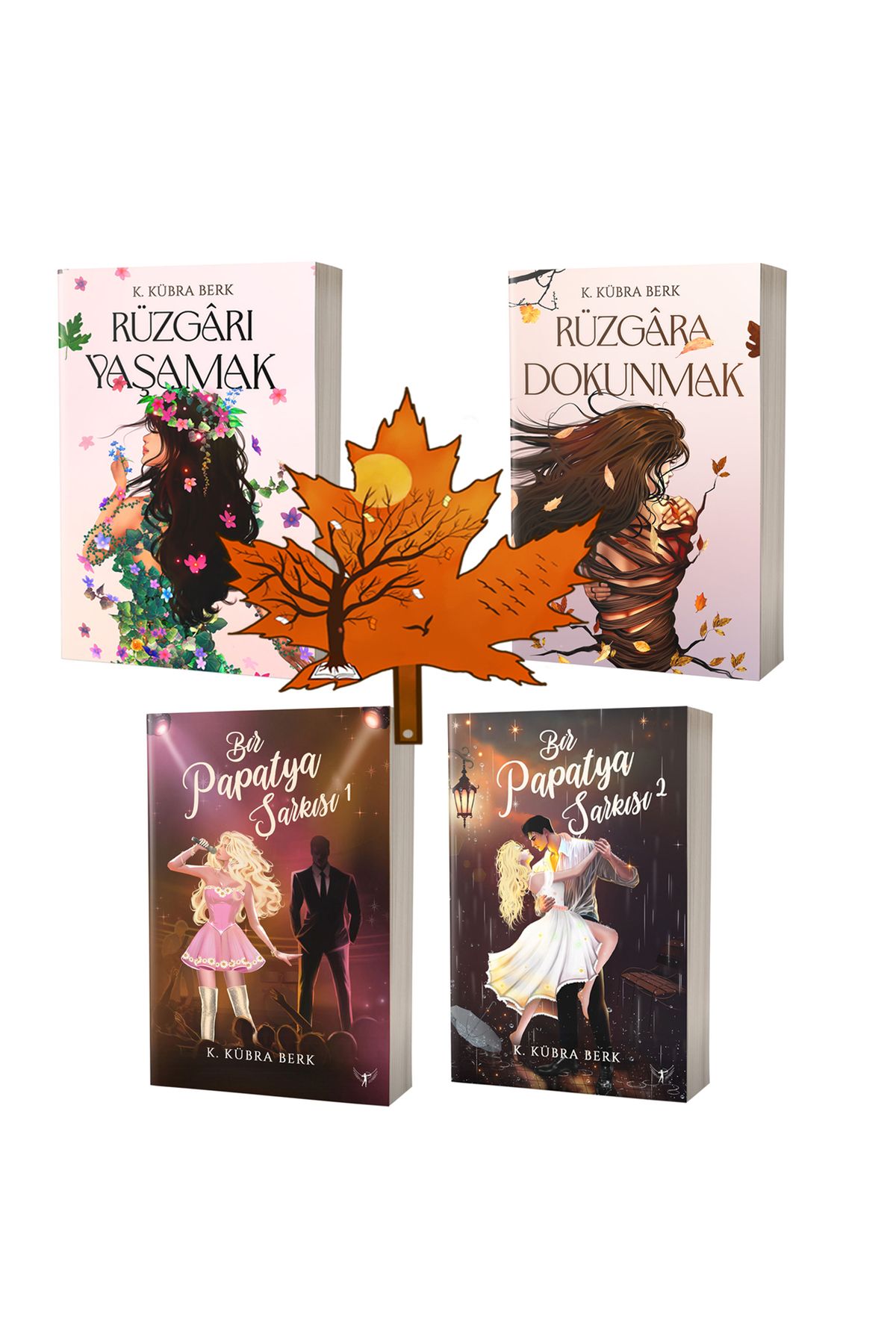 Artemis Yayınları K. Kübra Berk - rüzgarı yaşamak - rüzgara dokunmak - bir papatya şarkısı 1 ve 2- ve kitap ayracı