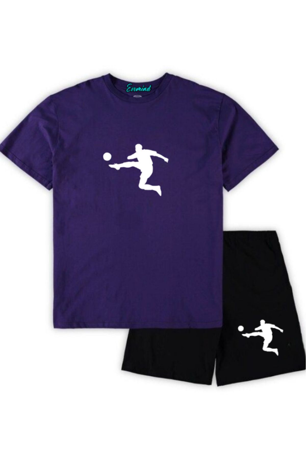 artı4 Futbolcu Baskılı Unisex Şort T-shirt Takım
