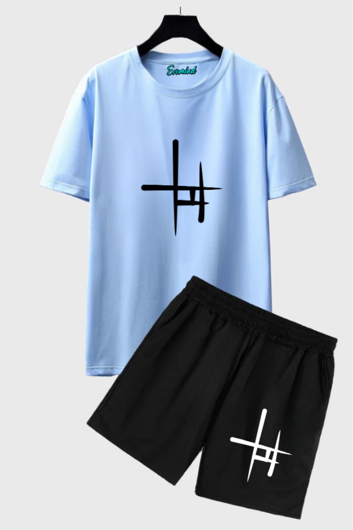 artı4 Artı Baskılı Unisex Şort T-shirt Takım