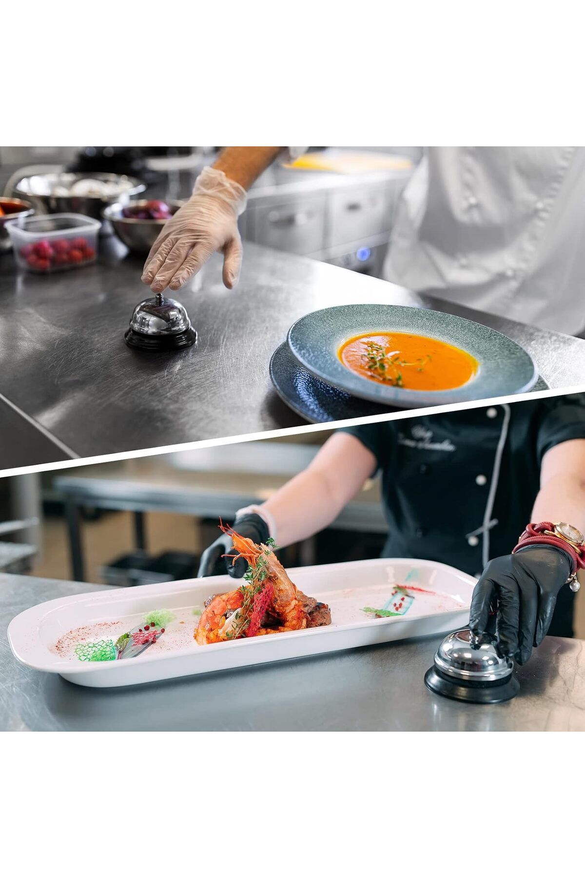 Transformacion-Reception Bell - Bell for Reception and Restaurant - Reception Call Bell Set of 3 721816 6