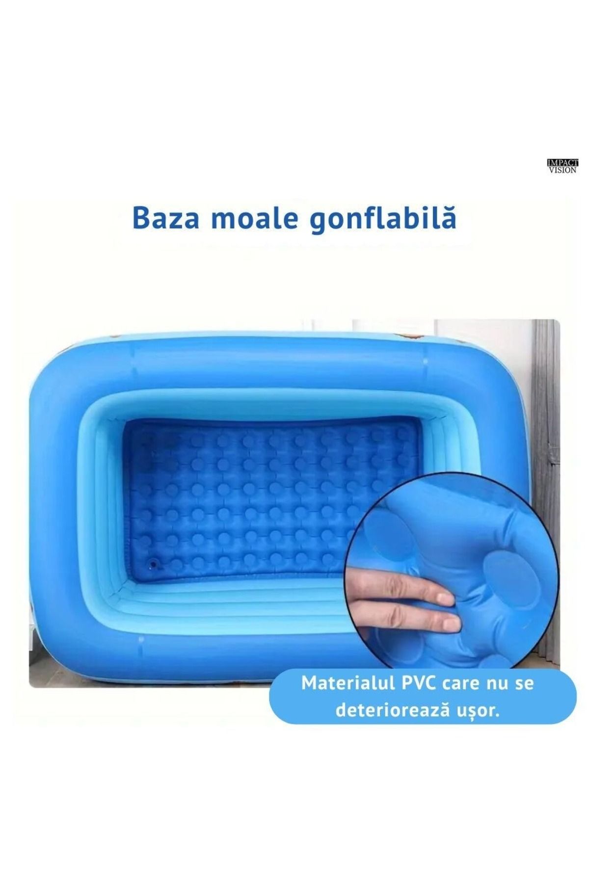 Intex-Inflatable Children's Pool, Multicolored, Rectangular, 3 Rings, Soft Base, 180x140x56cm 6