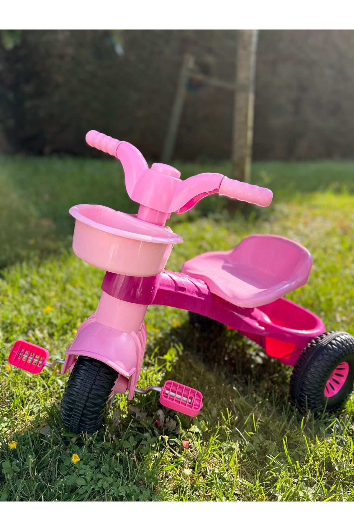 DF ToyShop 3 TEKERLEKLİ PLASTİK PEMBE İLK BİSİKLETİM