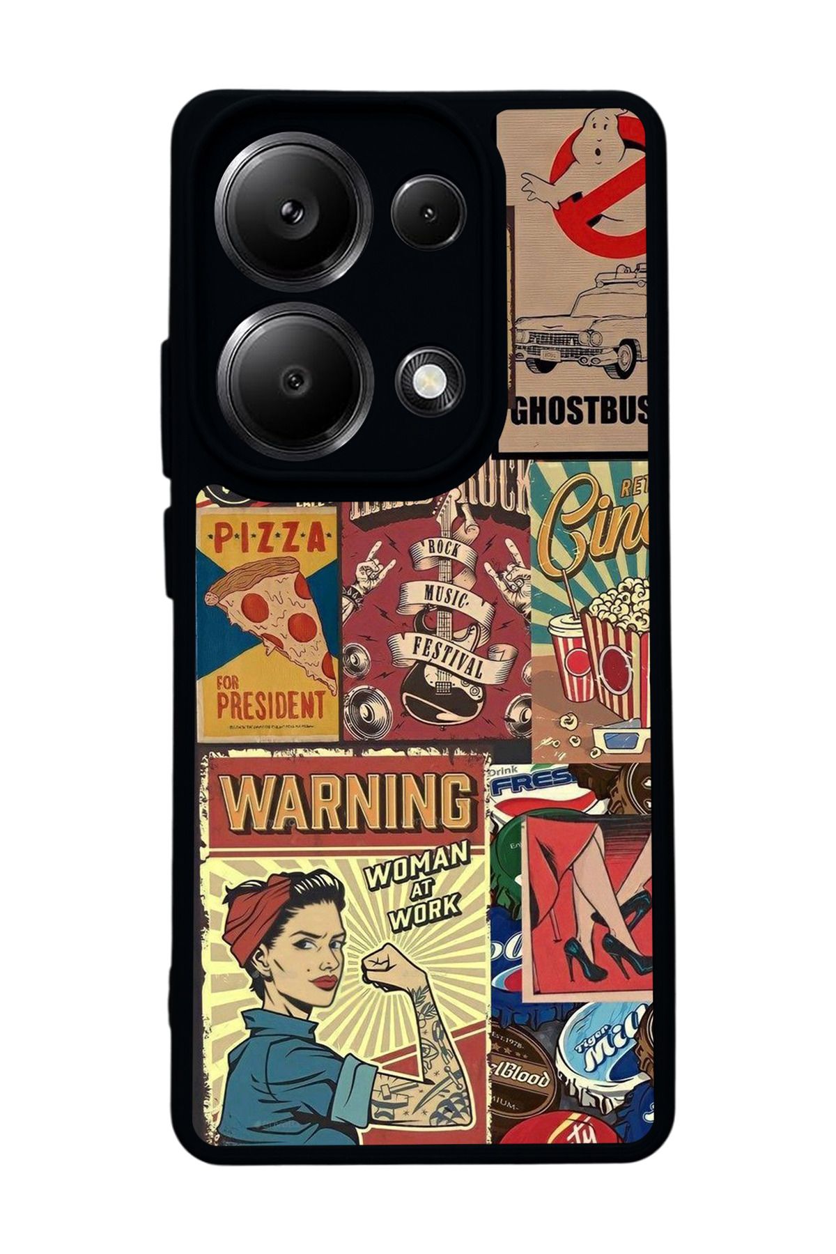 BGAKSESUAR Xiaomi Redmi Note 13 Pro 4G Uyumlu Mat Siyah Kılıf – Yumuşak Silikon, Koruyucu, Şok Emici Kapak