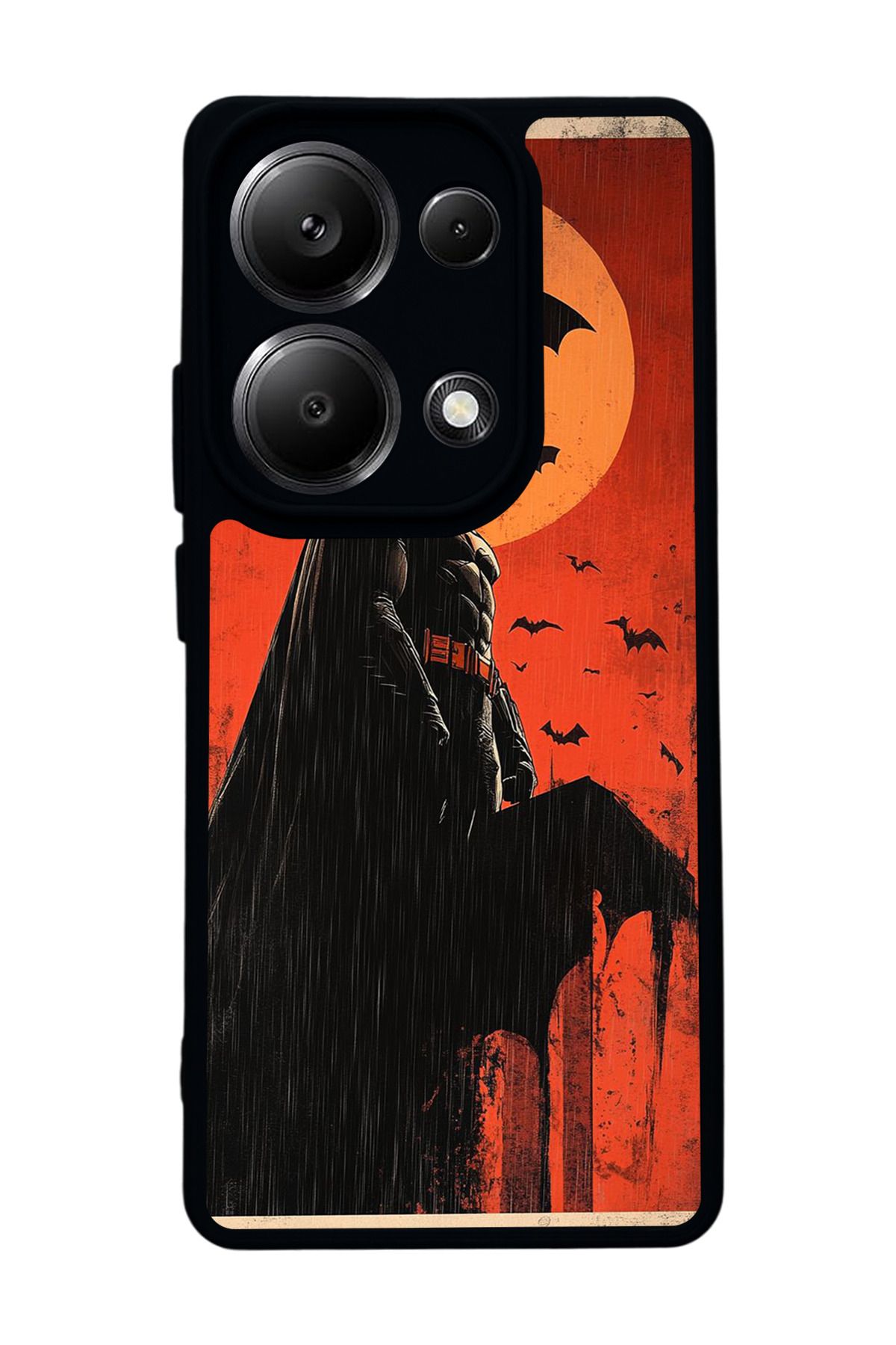 BGAKSESUAR Xiaomi Redmi Note 13 Pro 4G Uyumlu Mat Siyah Kılıf – Yumuşak Silikon, Koruyucu, Şok Emici Kapak