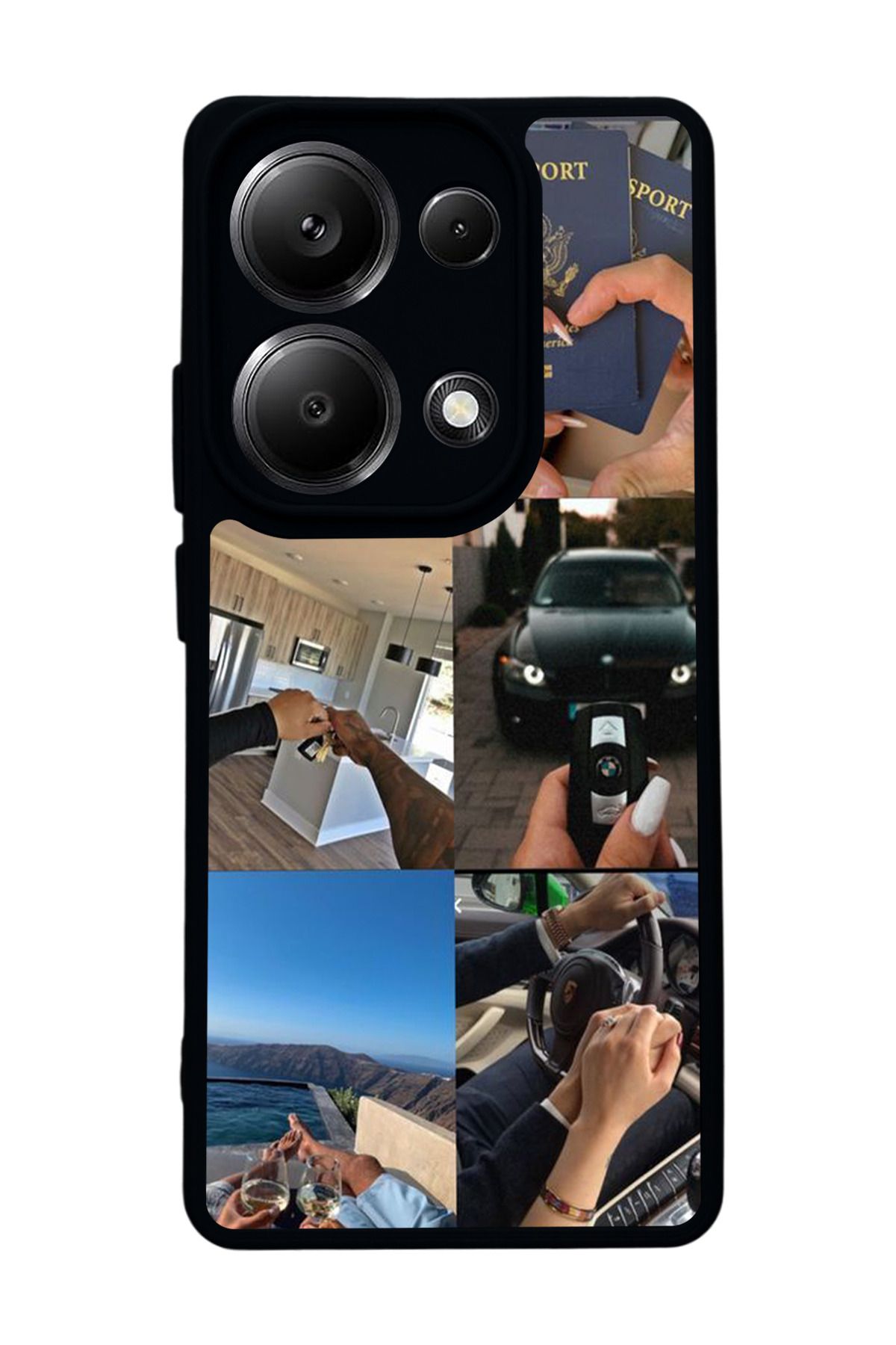 BGAKSESUAR Xiaomi Redmi Note 13 Pro 4G Uyumlu Mat Siyah Kılıf – Yumuşak Silikon, Koruyucu, Şok Emici Kapak