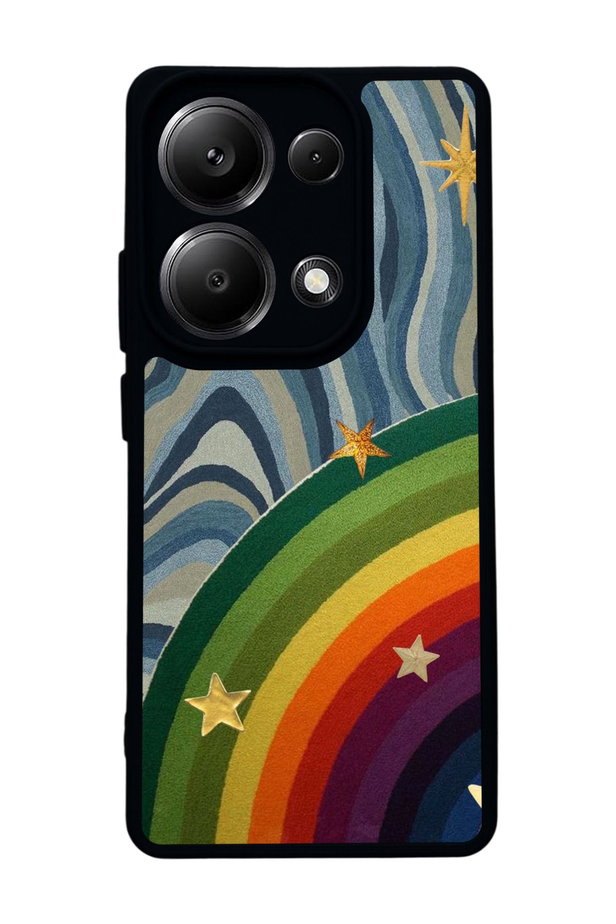 BGAKSESUAR Xiaomi Redmi Note 13 Pro 4G Uyumlu Mat Siyah Kılıf – Yumuşak Silikon, Koruyucu, Şok Emici Kapak