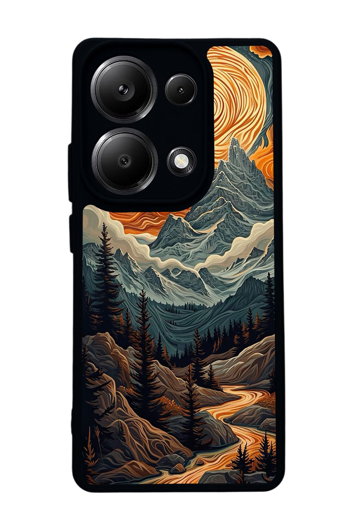 BGAKSESUAR Xiaomi Redmi Note 13 Pro 4G Uyumlu Mat Siyah Kılıf – Yumuşak Silikon, Koruyucu, Şok Emici Kapak