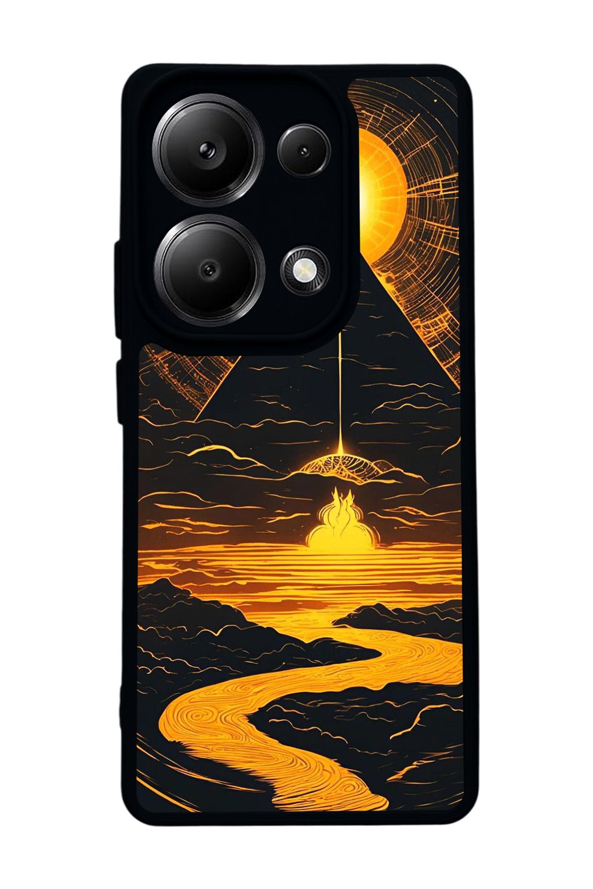 BGAKSESUAR Xiaomi Redmi Note 13 Pro 4G Uyumlu Mat Siyah Kılıf – Yumuşak Silikon, Koruyucu, Şok Emici Kapak