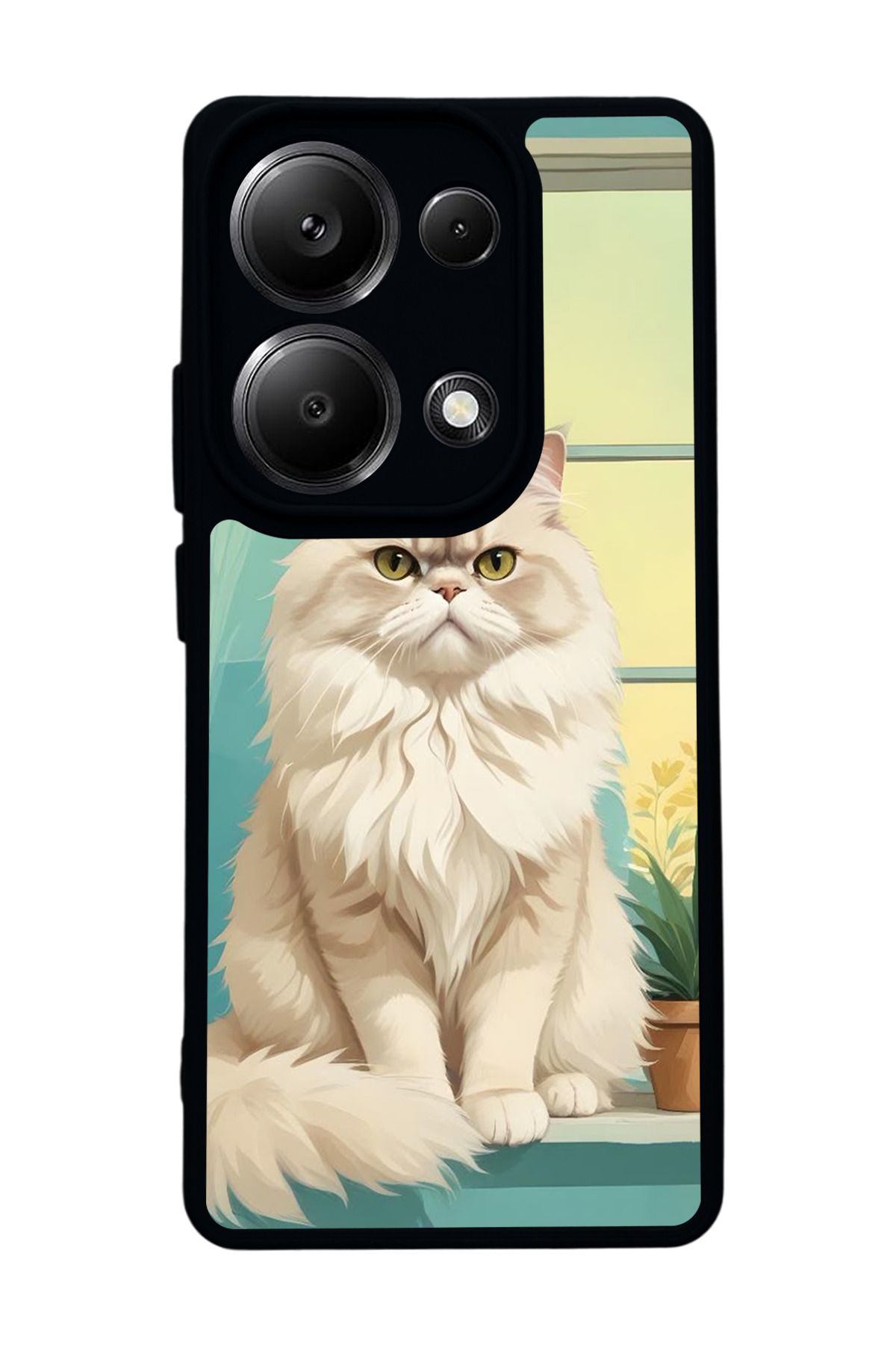 BGAKSESUAR Xiaomi Redmi Note 13 Pro 4G Uyumlu Mat Siyah Kılıf – Yumuşak Silikon, Koruyucu, Şok Emici Kapak