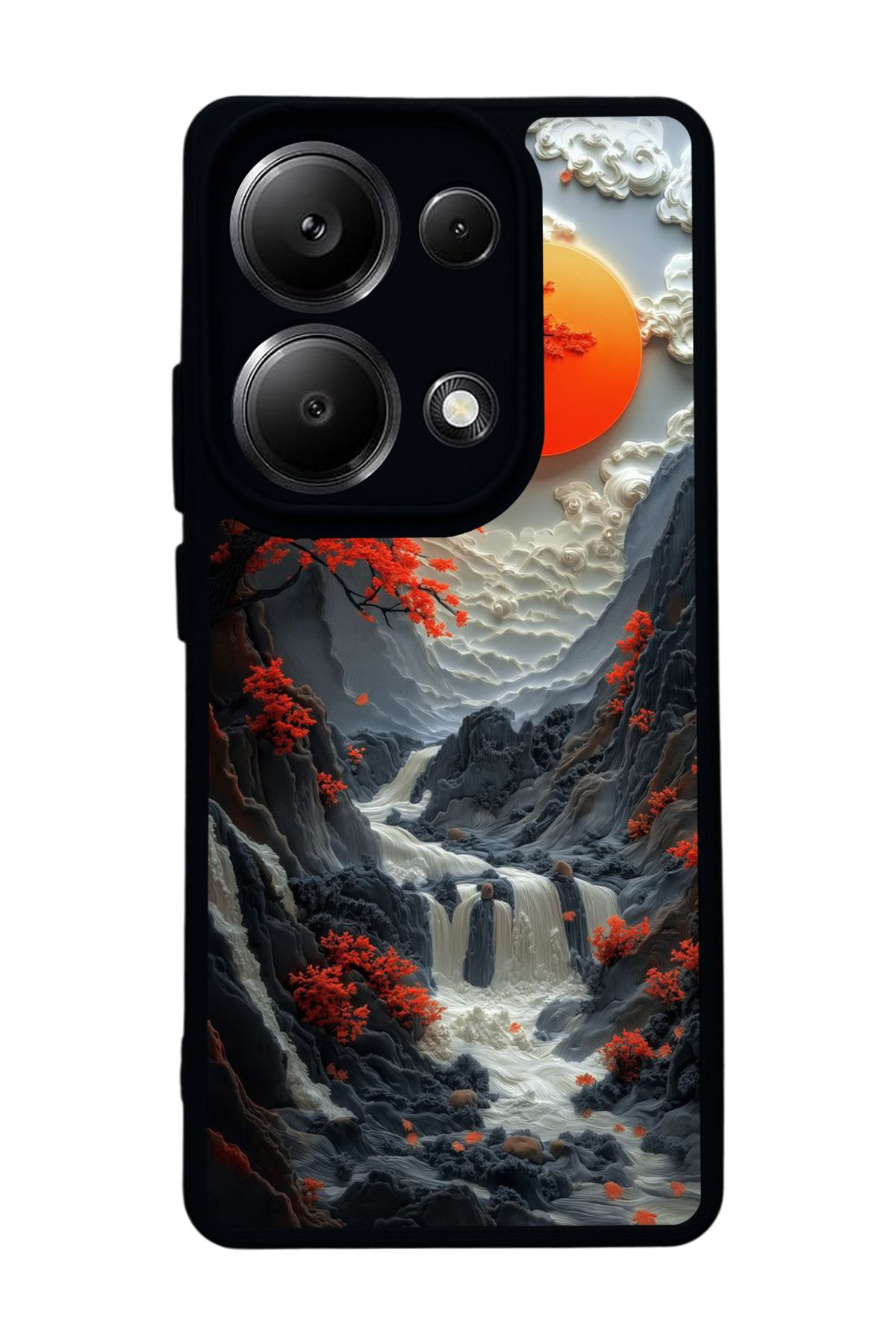 BGAKSESUAR Xiaomi Redmi Note 13 Pro 4G Uyumlu Mat Siyah Kılıf – Yumuşak Silikon, Koruyucu, Şok Emici Kapak