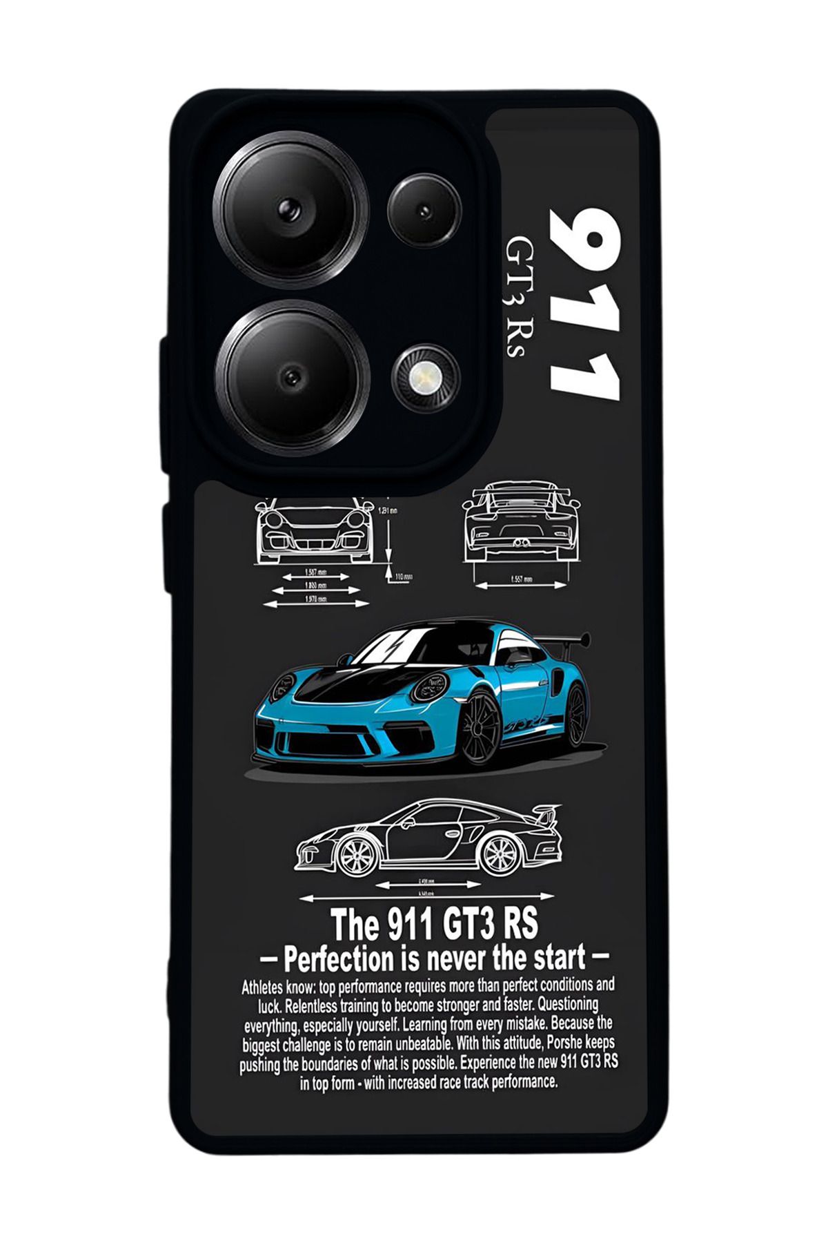 BGAKSESUAR Xiaomi Redmi Note 13 Pro 4G Uyumlu Mat Siyah Kılıf – Yumuşak Silikon, Koruyucu, Şok Emici Kapak