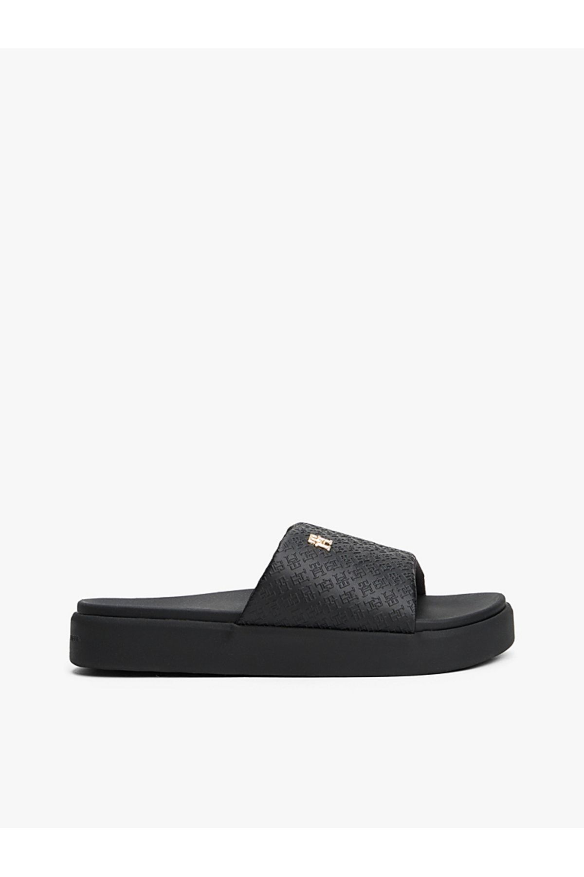Tommy Hilfiger Embossed TH Monogram Platform Pool Slides