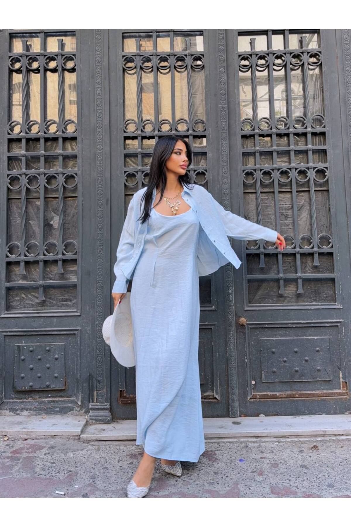 Castivo Fashion Yazlık Keten Görünümlü Takım