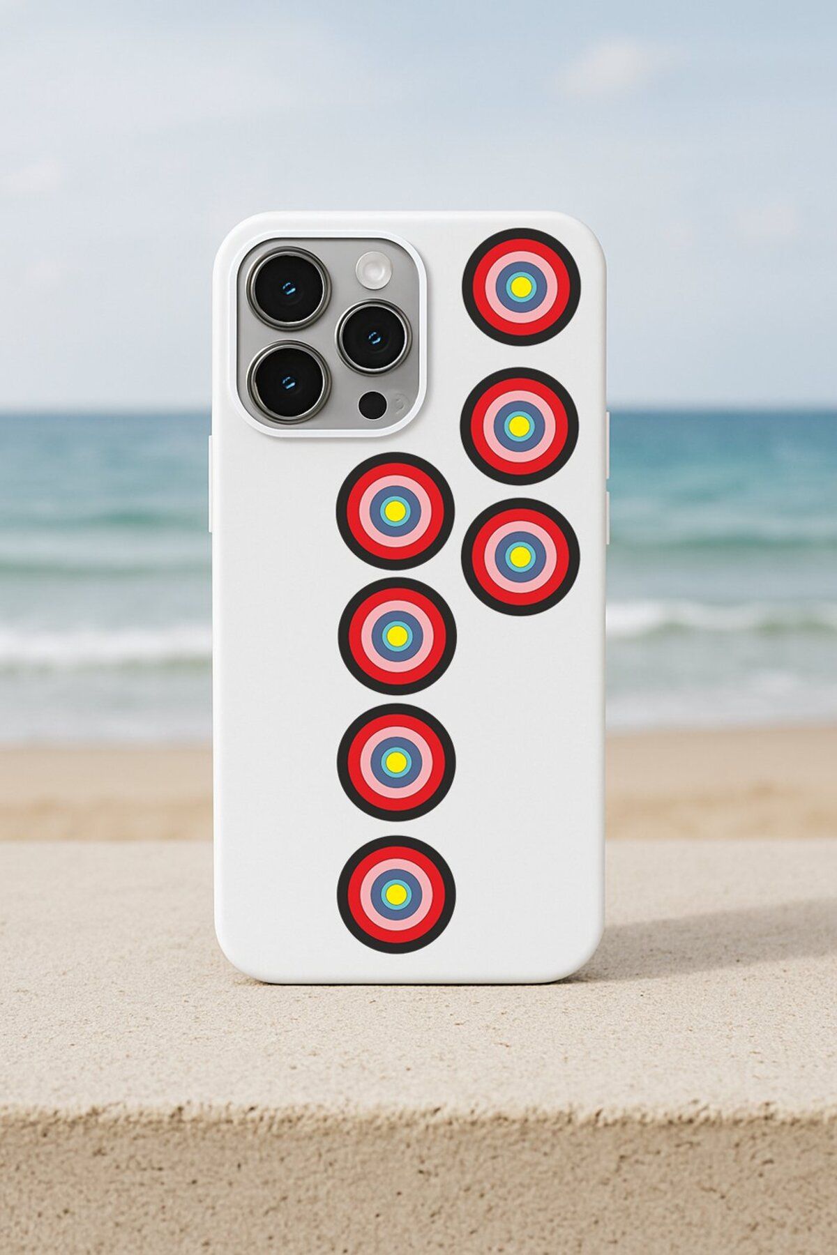 DEMİNA iPhone 12 Pro Max Uyumlu Nazar Boncuğu Tasarım Baskılı Lansman Kılıf