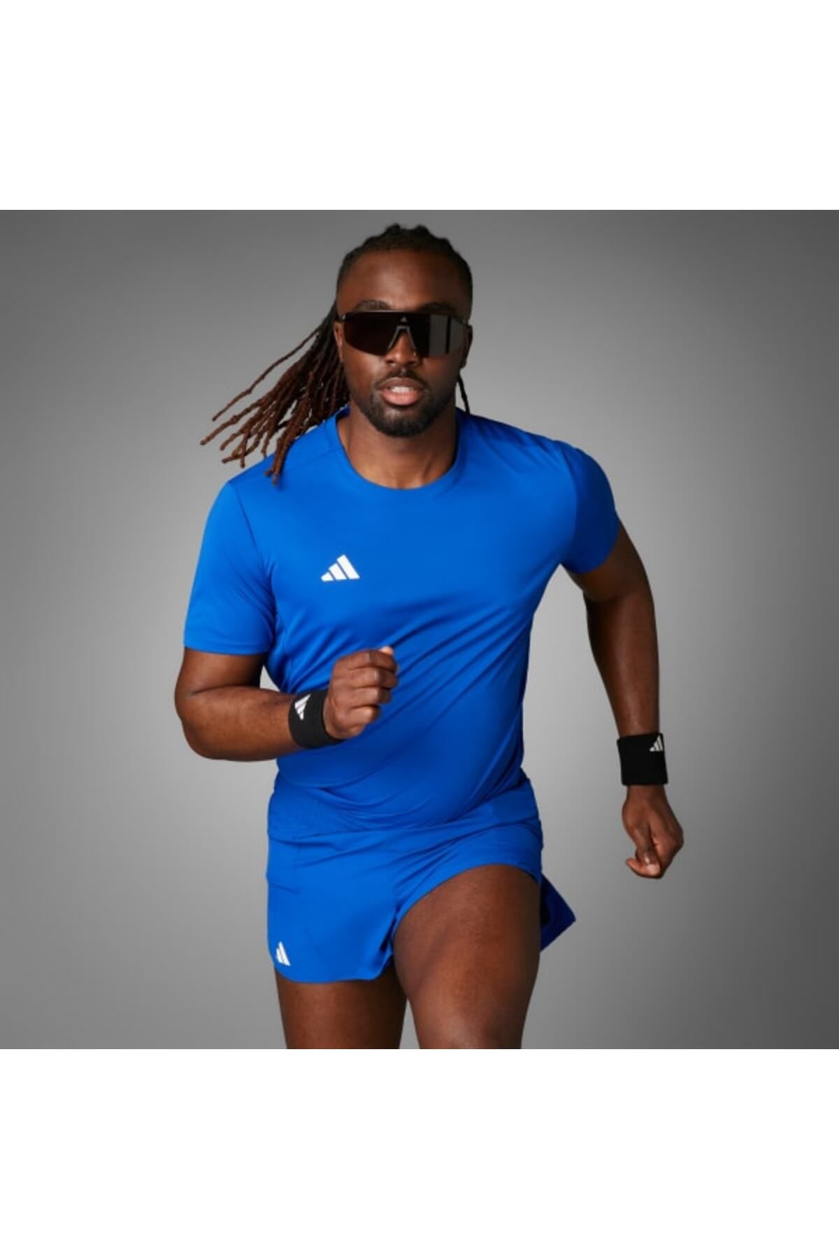 adidas Erkek Mavi Adizero E Short Şort It1467