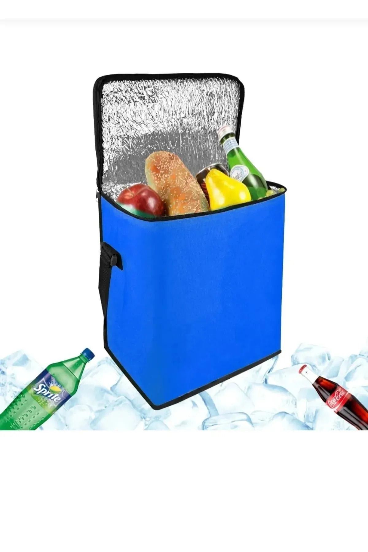 İNKOHA 5 Lt Termal Piknik Çantası | Mavi Renk Isı Yalıtımlı Yemek ve Termos Taşıma Çantası