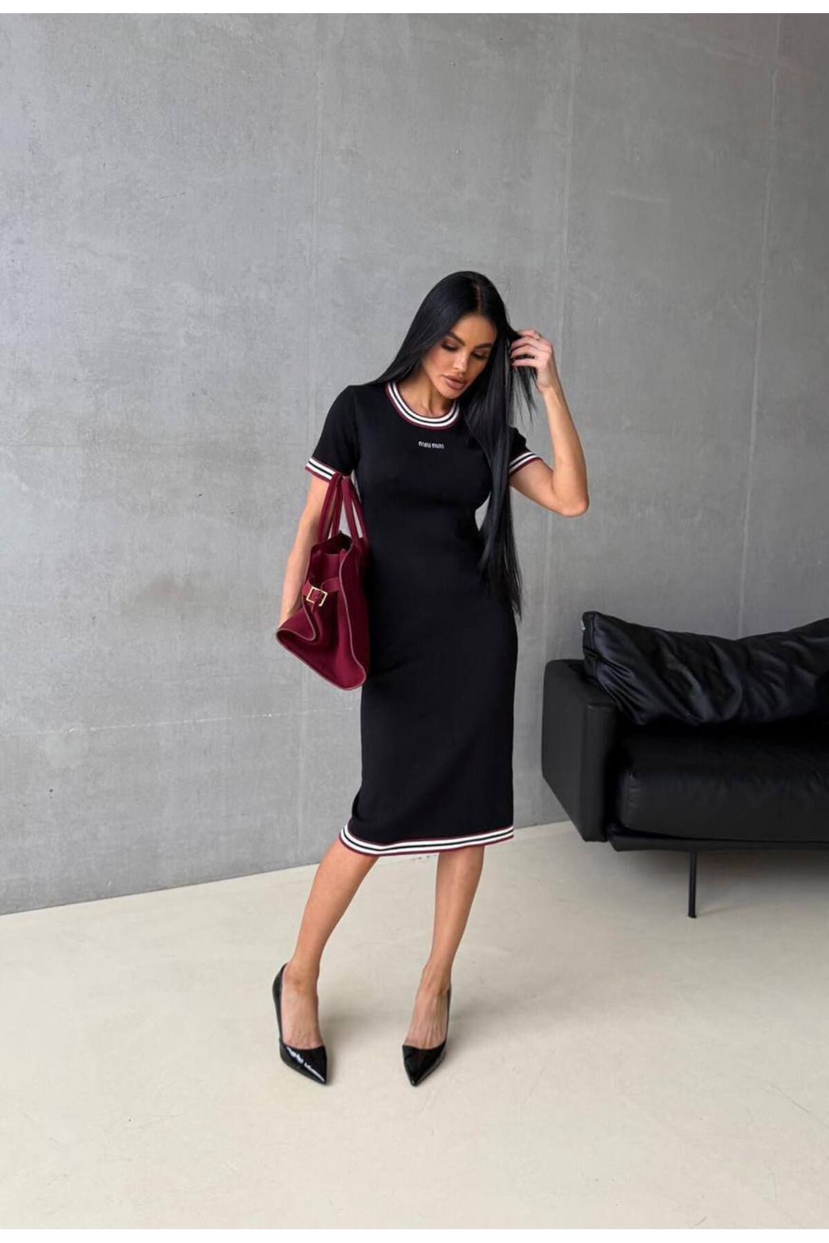 Abalı Yeni sezon triko yazlık elbise Alhawi, Melisa model