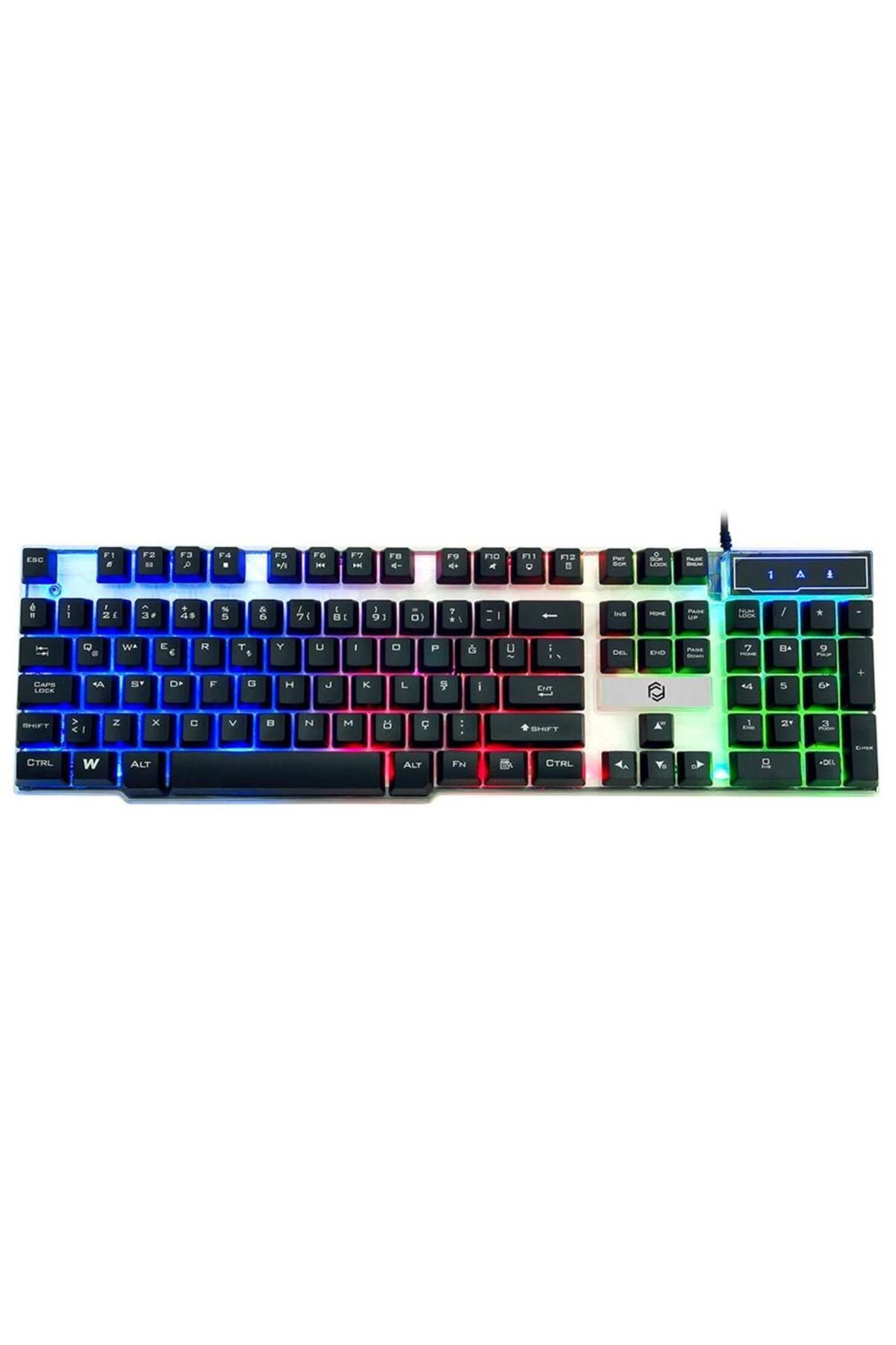 Vobotek Teknoloji Frisby FK-G508QU Kablolu 3 Renk Işıklı Klavye