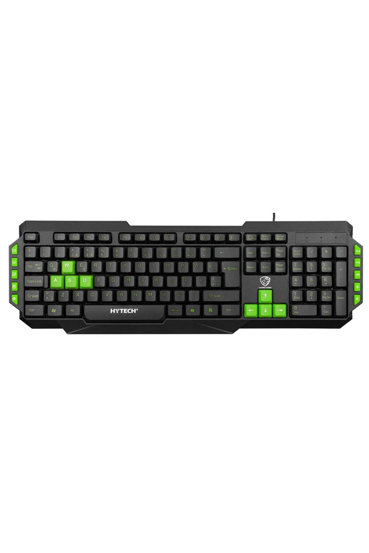 Vobotek Teknoloji HYK-46 GAMY Siyah USB Yeşil Tuşlu Q Gaming Oyuncu Klavyesi