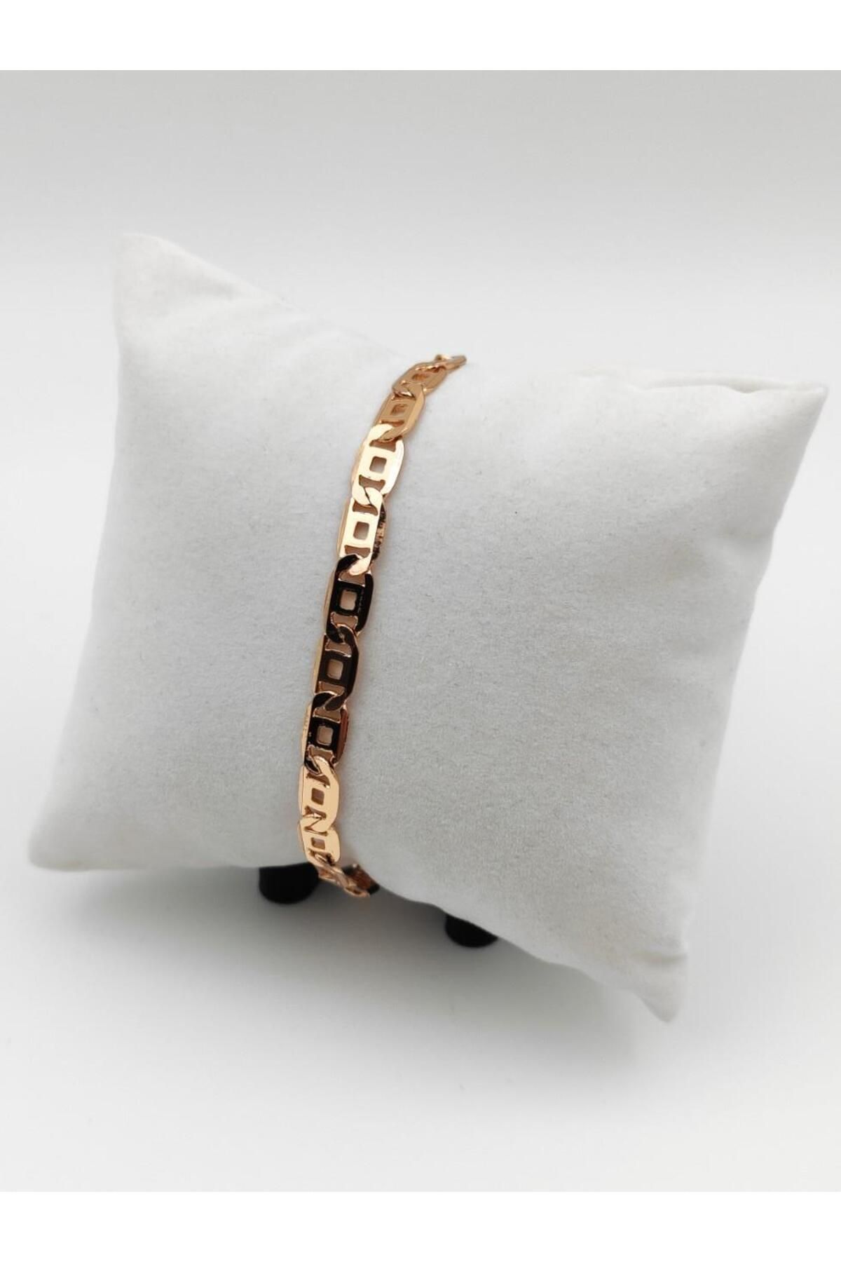 Nsl Jewels ÖRME ZİNCİR BİLEKLİK ROSE