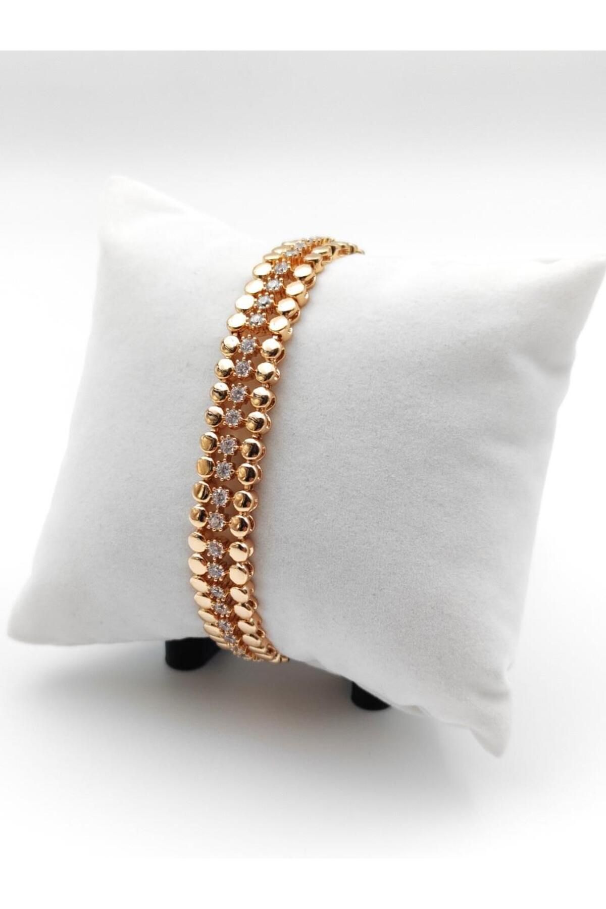 Nsl Jewels TEK SIRA TAŞLI EZME BİLEKLİK