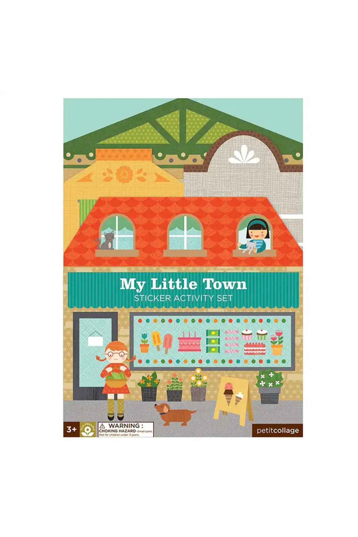 Ooly Petit Collage Çıkartma Aktivite Seti - My Little Town PTC182