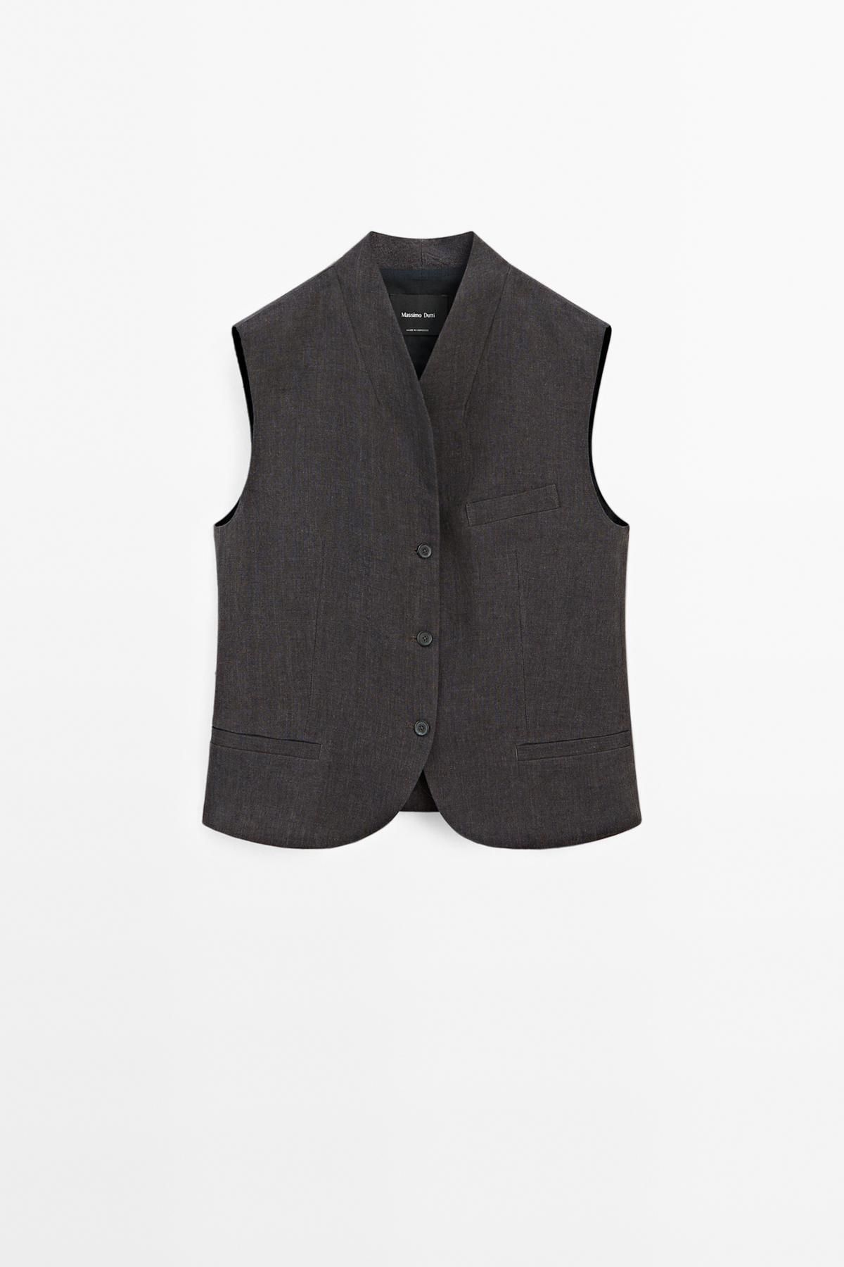 Massimo Dutti %100 keten dik yaka süveter