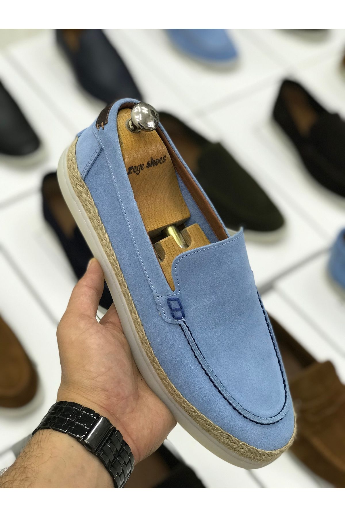 Zegeshoes Yeni Sezon Hakiki Deri Jut Ayakkabı Esparadil