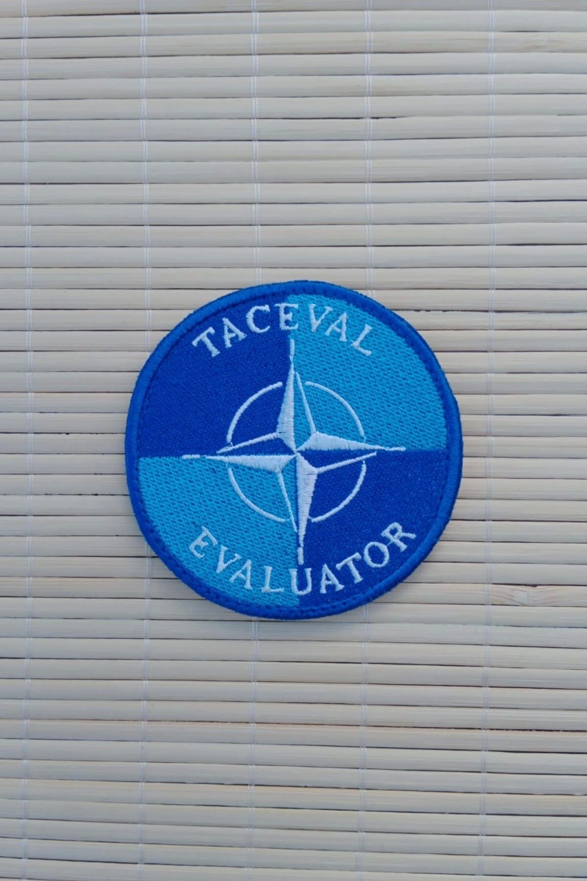 İZMİR ASKERİ MALZEME Taceval Evaluator Yazili Nakis islemeli Arma Pec Patch