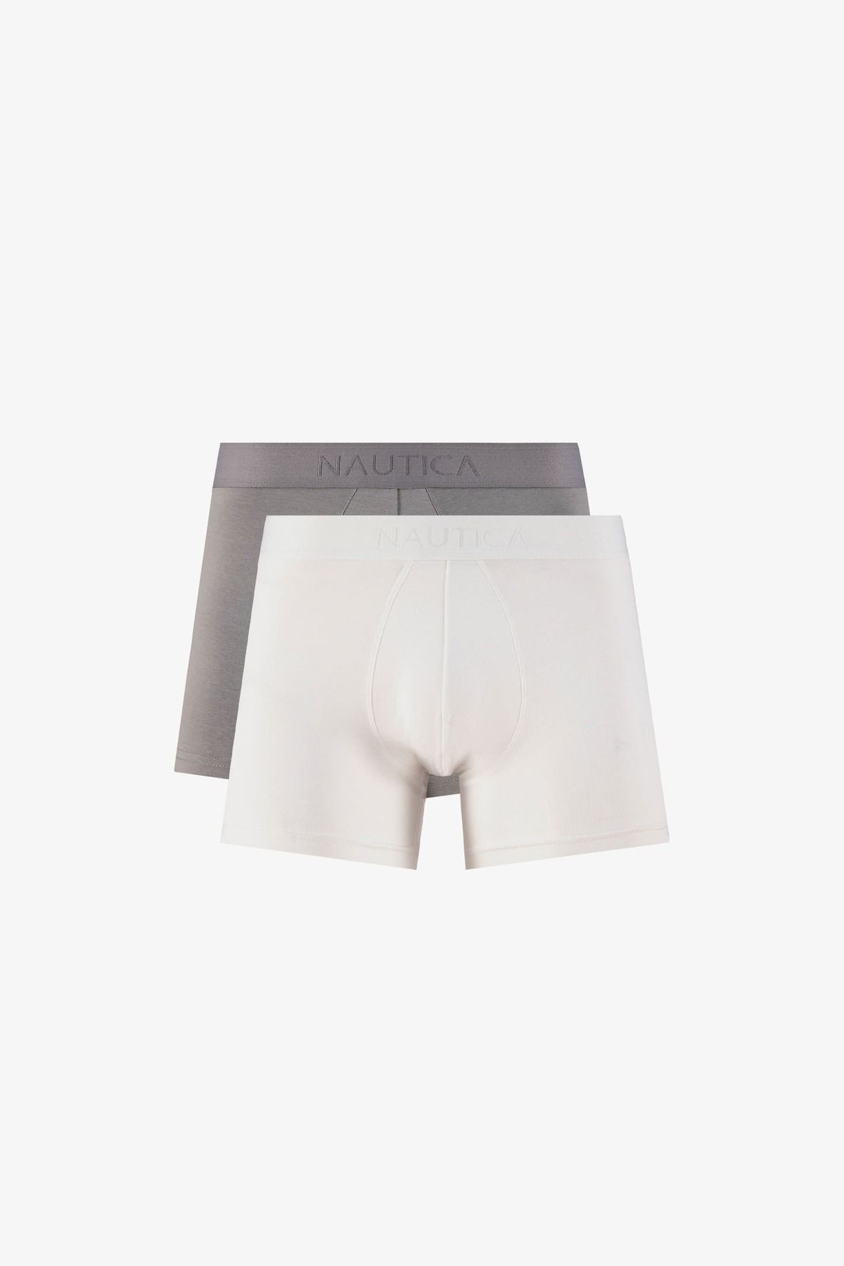 Nautica Erkek Standart Fit 2'li Boxer - Gri