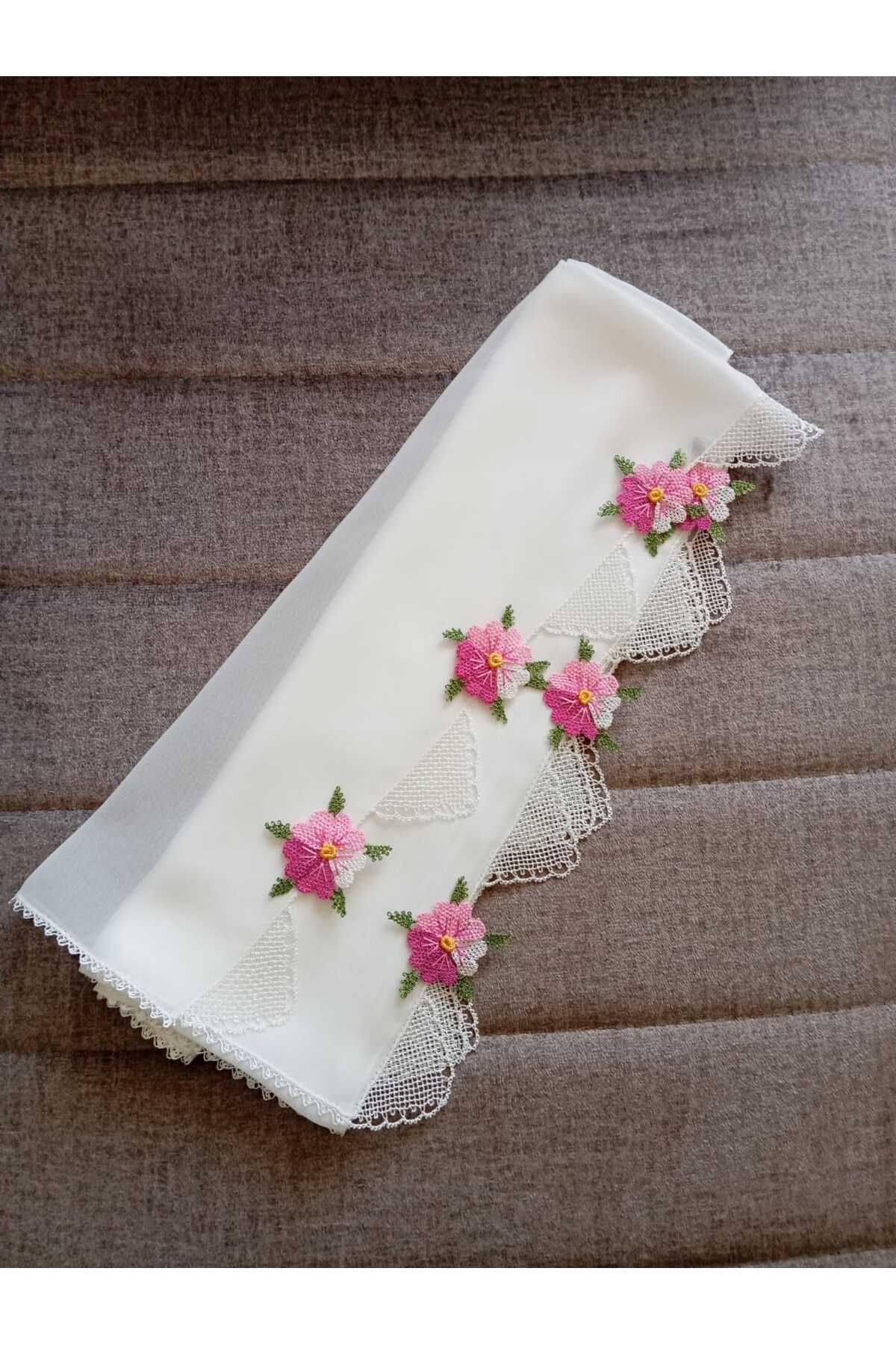 NUMİSTORE İğne oyası beyaz renk namaz örtüsü