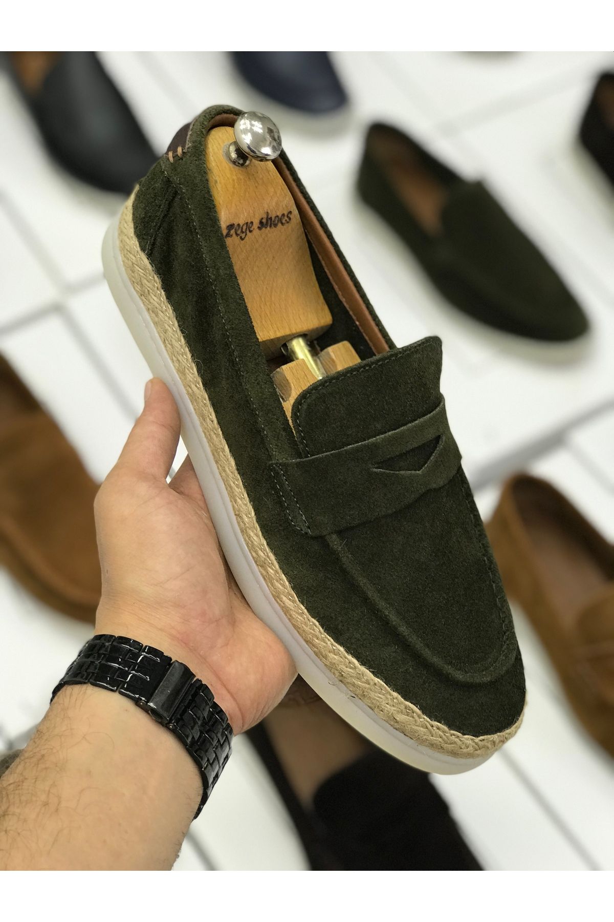 Zegeshoes Yeni Sezon Hakiki Deri Jut Ayakkabı Esparadil