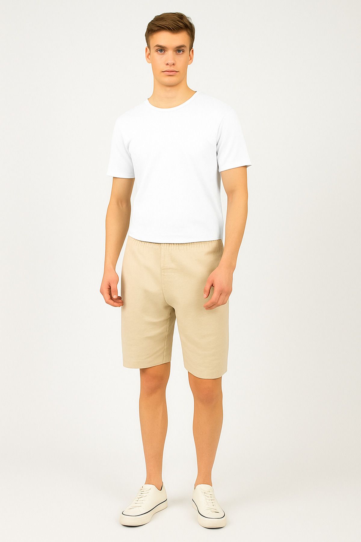nacar çarşı Erkek Düz T-Shirt – Orta Kumaş, Comfort Fit, Günlük Giyime Uygun