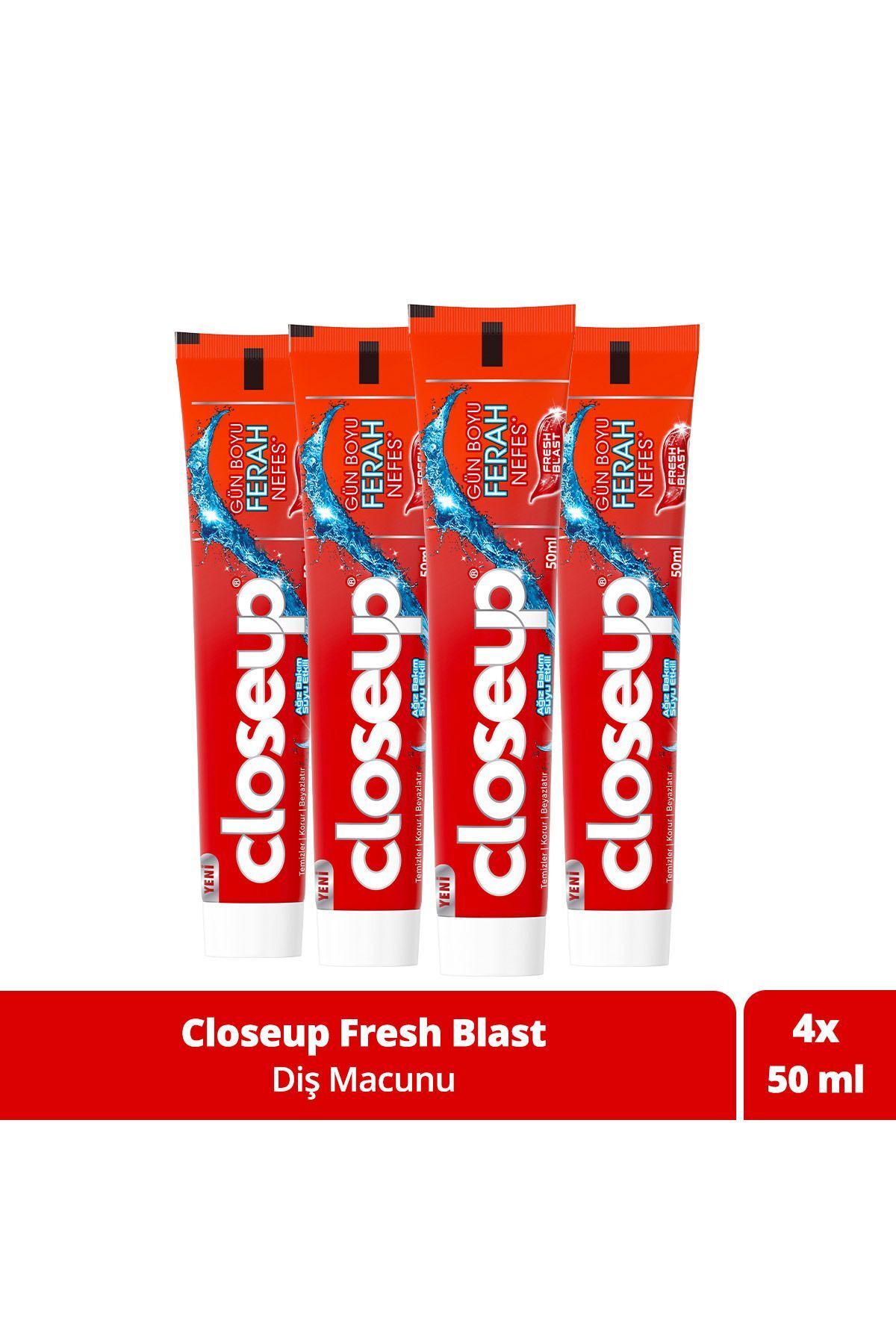Closeup Close Up Günboyu Ferah Nefes Fresh Blast 50 ml 4 Adet