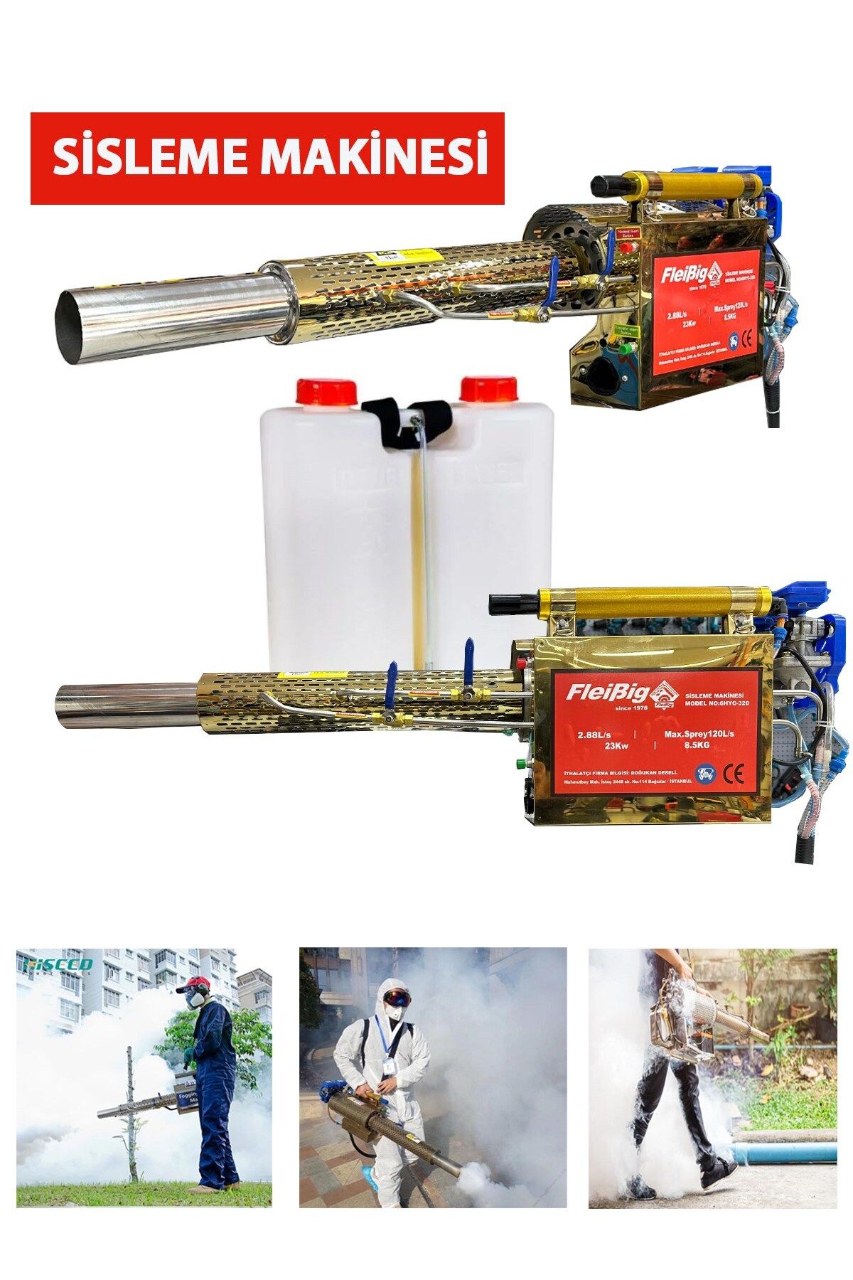 ROWERMAX FLEİBİG GS-2000 Benzinli Termal ULV Zirai Don Duman İlaçlama Sisleme Makinesi