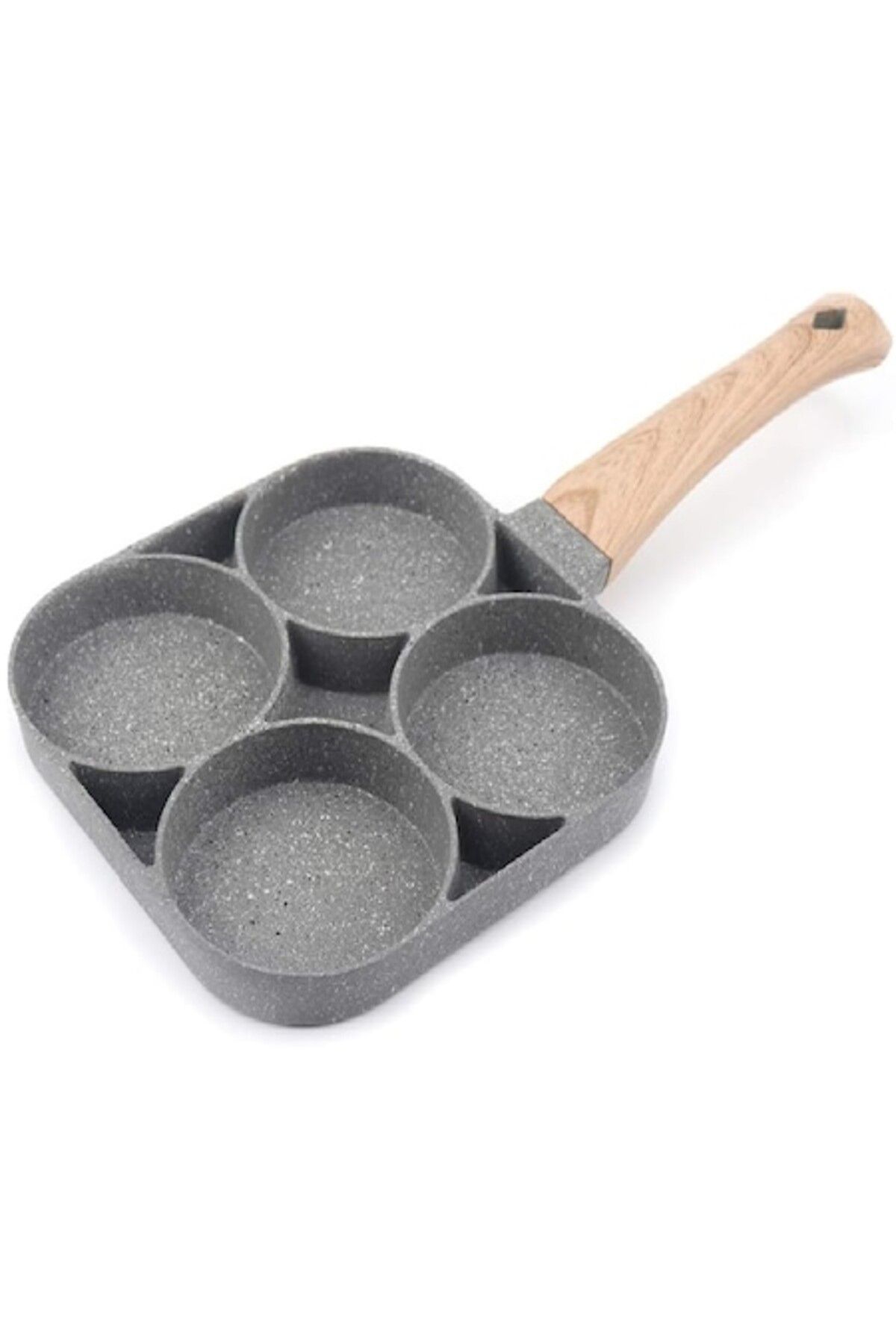 HOZRO-Multifunctional Pan HOZRO with Four Forms, Non-stick, Wooden Handle - Ideal for Omelettes, Pancakes, 1