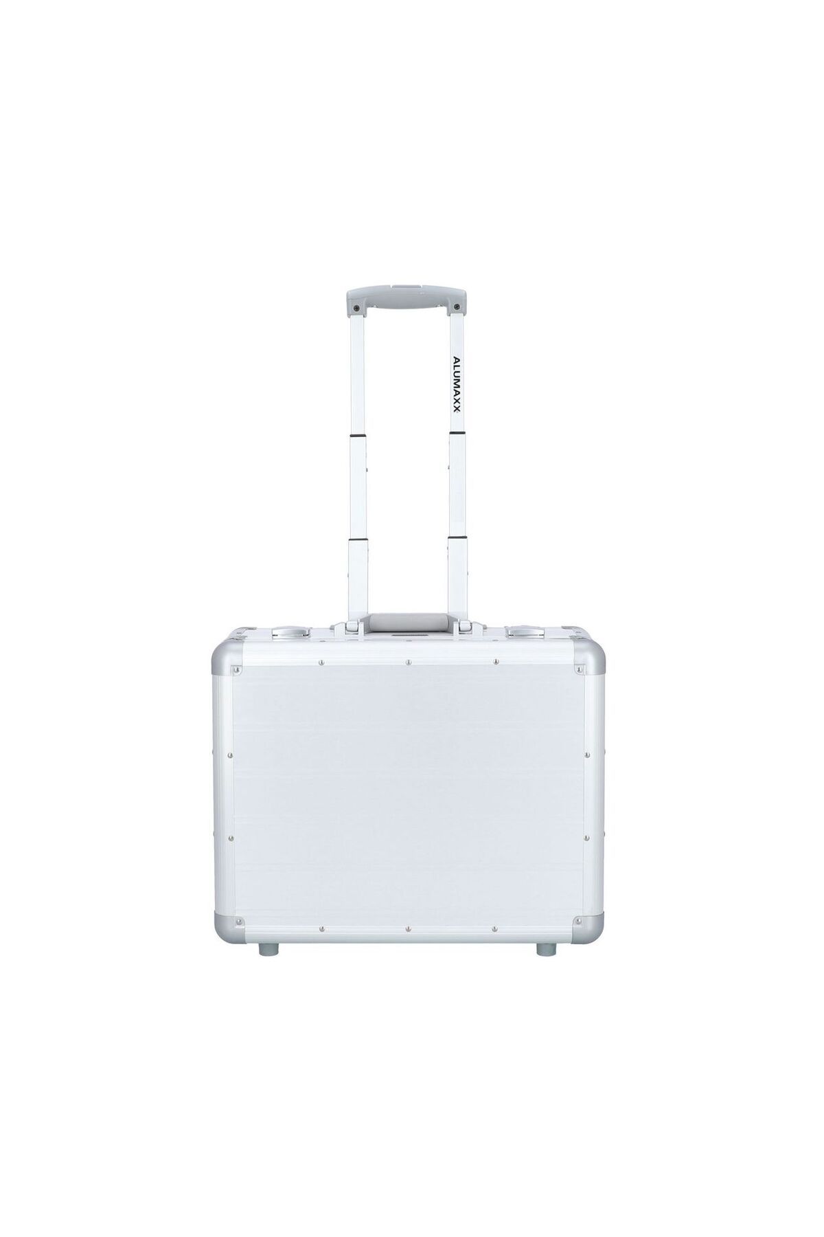 Alumaxx 2 Tekerlekli Laptop Bölmeli İş Valizi 37 cm, Alüminyum, Gümüş
