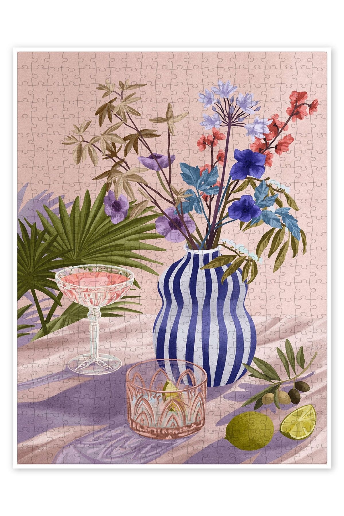 Jeronkarji Leylak Yaz 500 Parça Puzzle Yapboz Mutfak Temalı Yetişkinler için