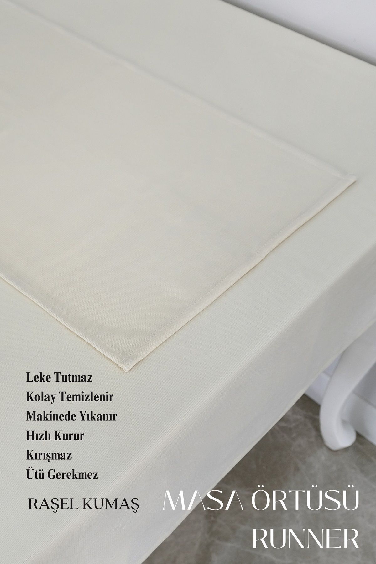 sevilya-Smooth Set Tablecloth and Runner Set Table Cloth Dowry Set (Tablecloth and Runner) 5
