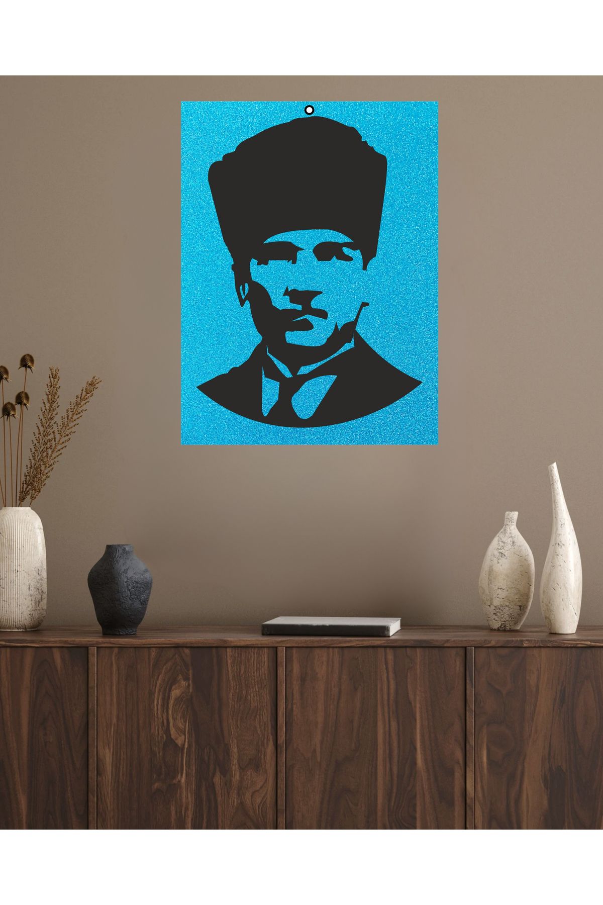 Grand Fine Art Çerçevesiz Sim Karton Üzeri Lazer Kesim Mdf Atatürk Tablo