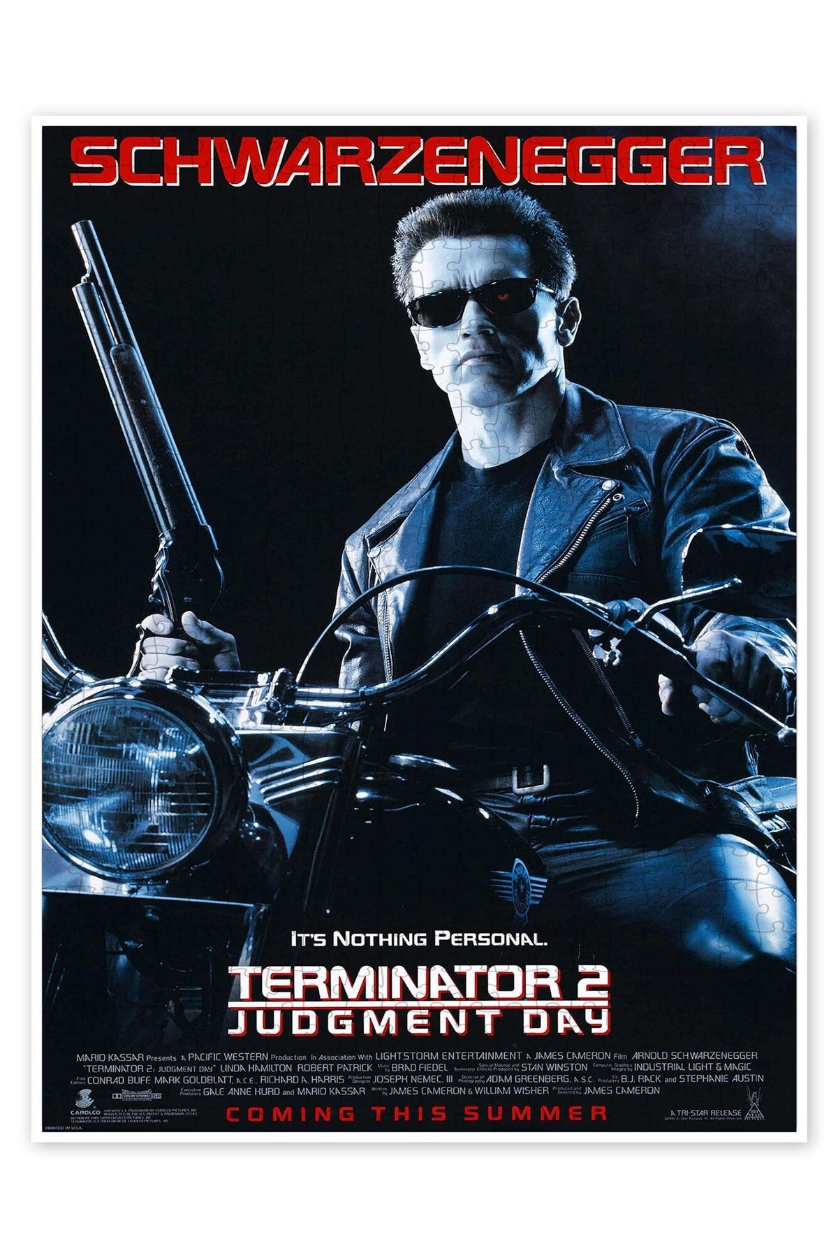 Jeronkarji Terminator 2 - Mahşer Günü 500 Parça Puzzle Yapboz Klasik Film Temalı